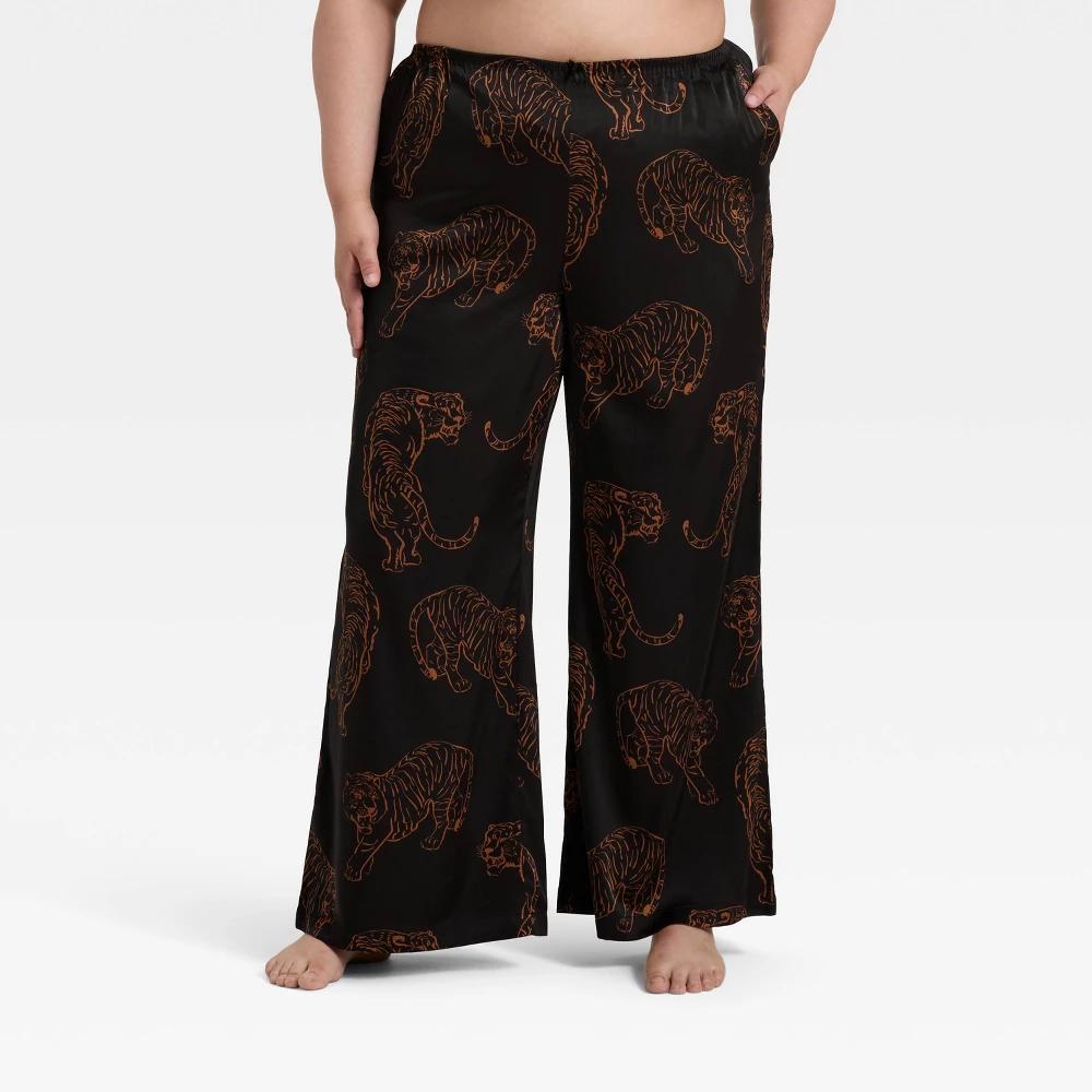 Women's Satin Pajama Pants - Auden™ Product Image
