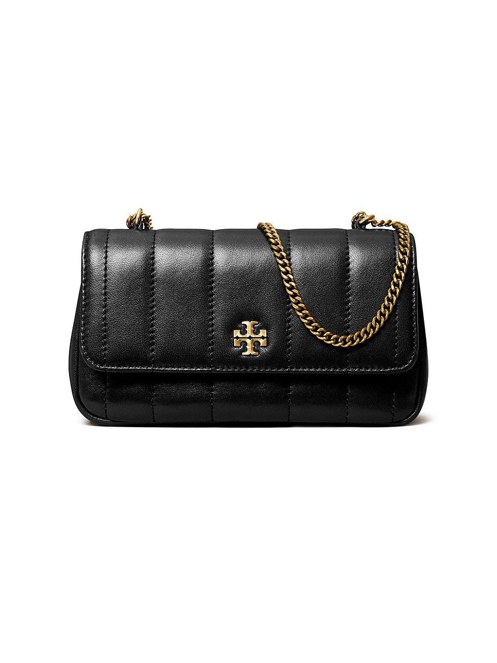 Womens Mini Kira Leather Flap Shoulder Bag Product Image