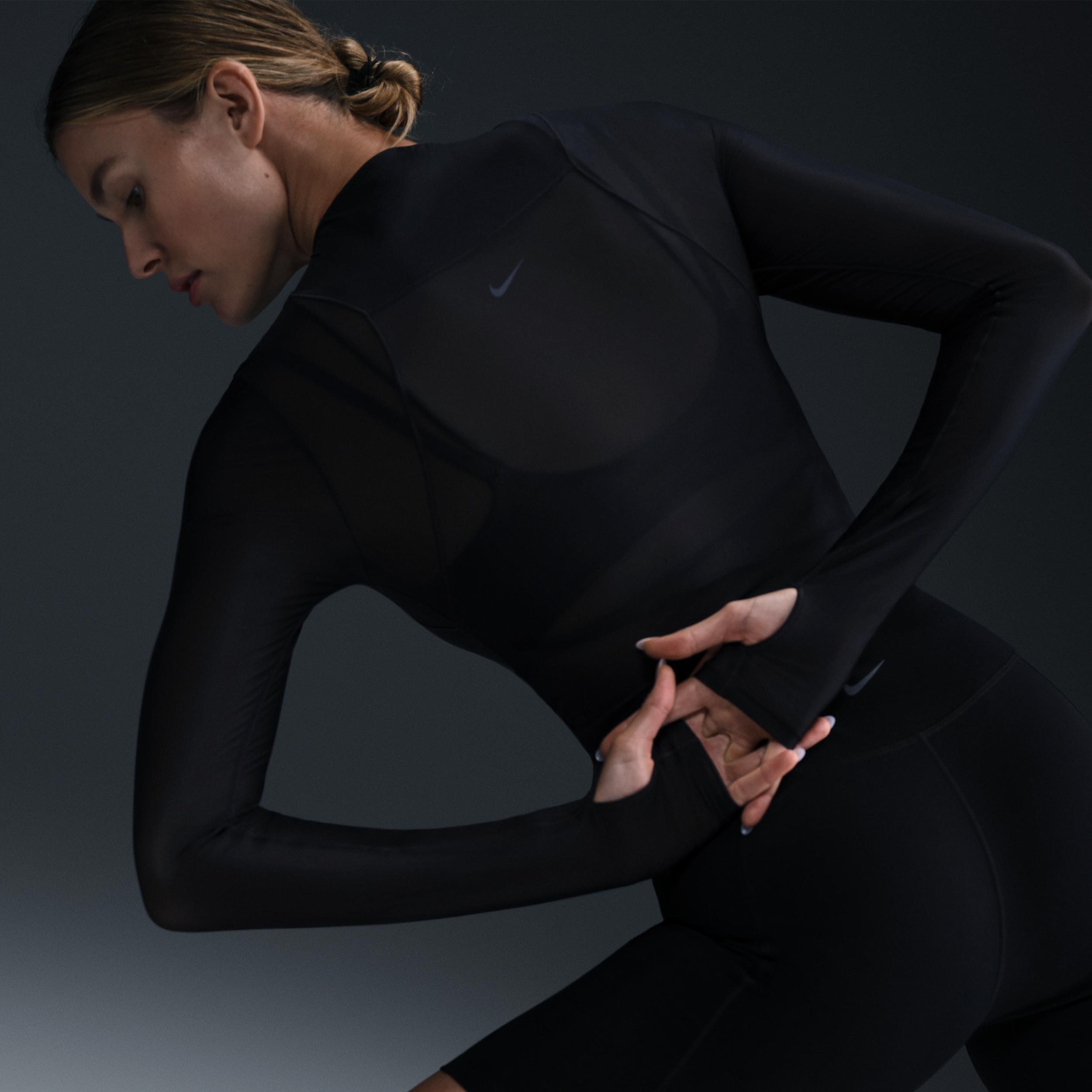 Nike Zenvy Sheer Women's Dri-FIT Long-Sleeve Top Product Image