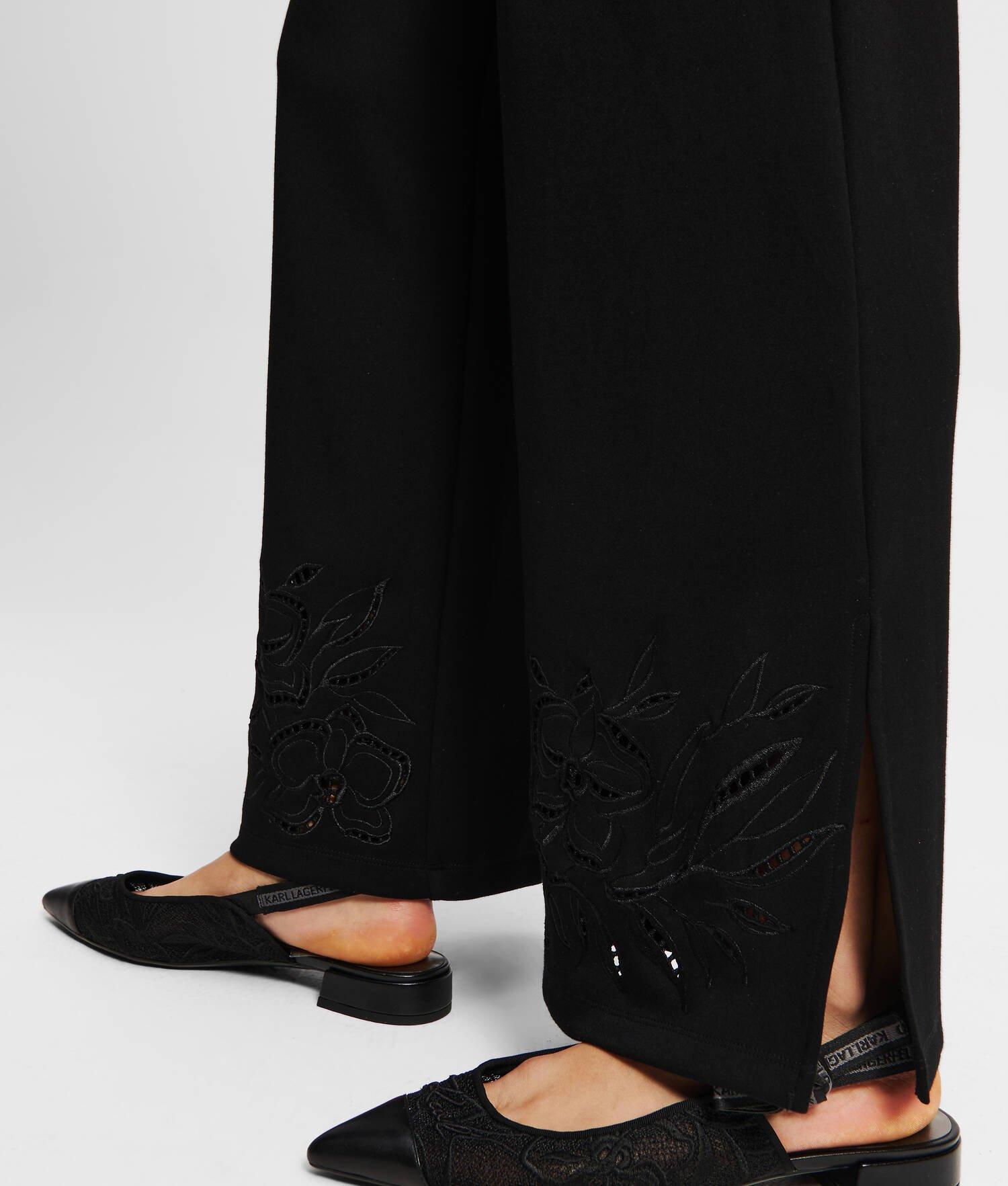 ORCHID EMBROIDERY SWEATPANTS Product Image