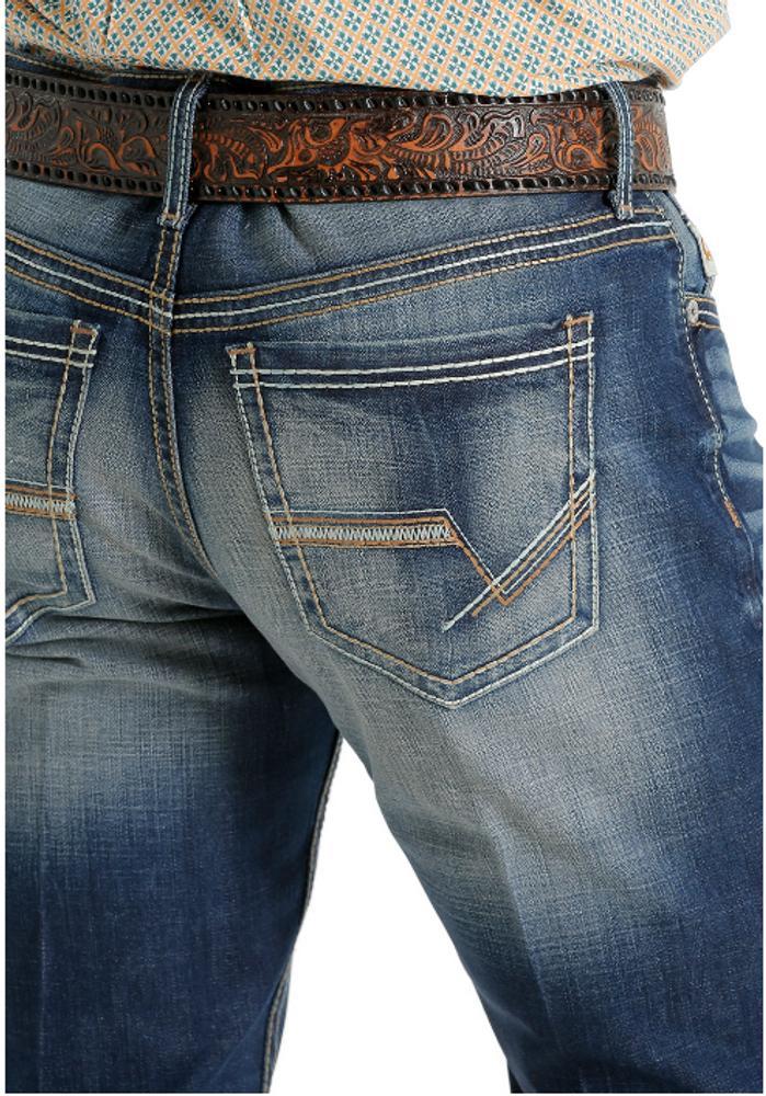 SALE Cinch® Men's Ian Mid Rise Light Wash Slim Fit Bootcut Jeans Product Image