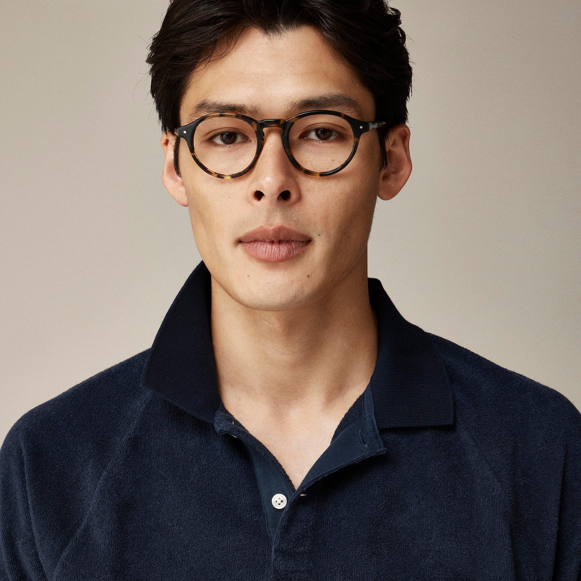 Terry cloth polo shirt Product Image