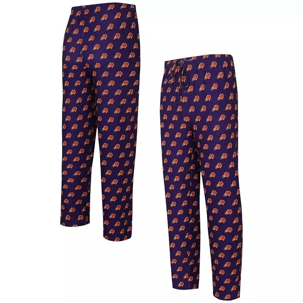 Men's Concepts Sport Purple Phoenix Suns Allover Logo Print Gauge Sleep Pants, Size: Large, Phx Purple Product Image