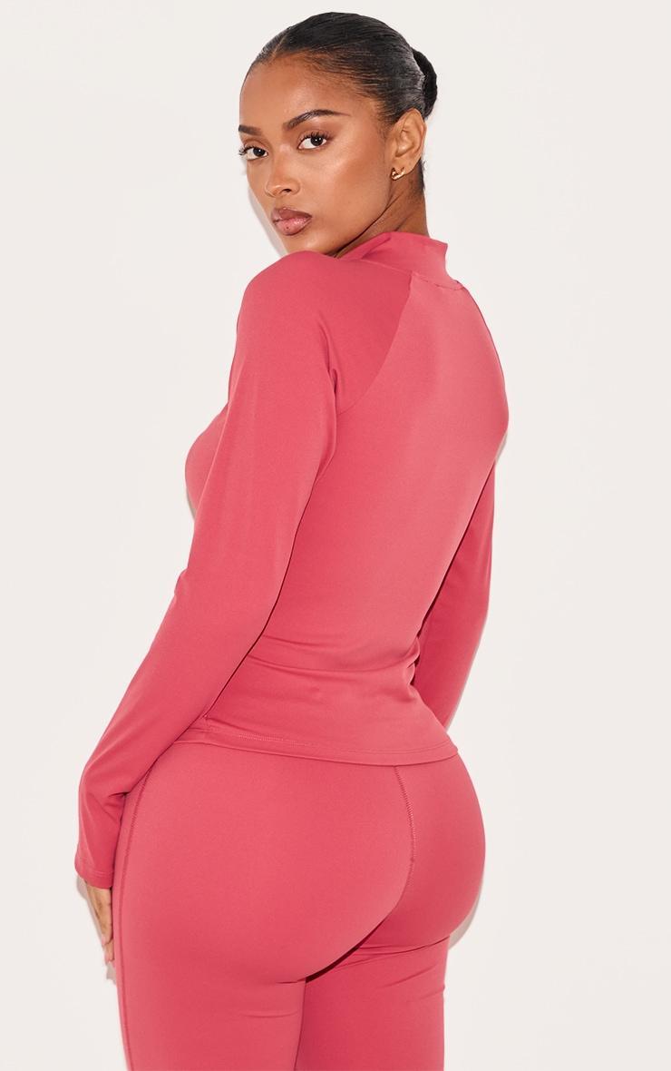  Shape Rose Active Ruched Zip Sports Jacket Product Image