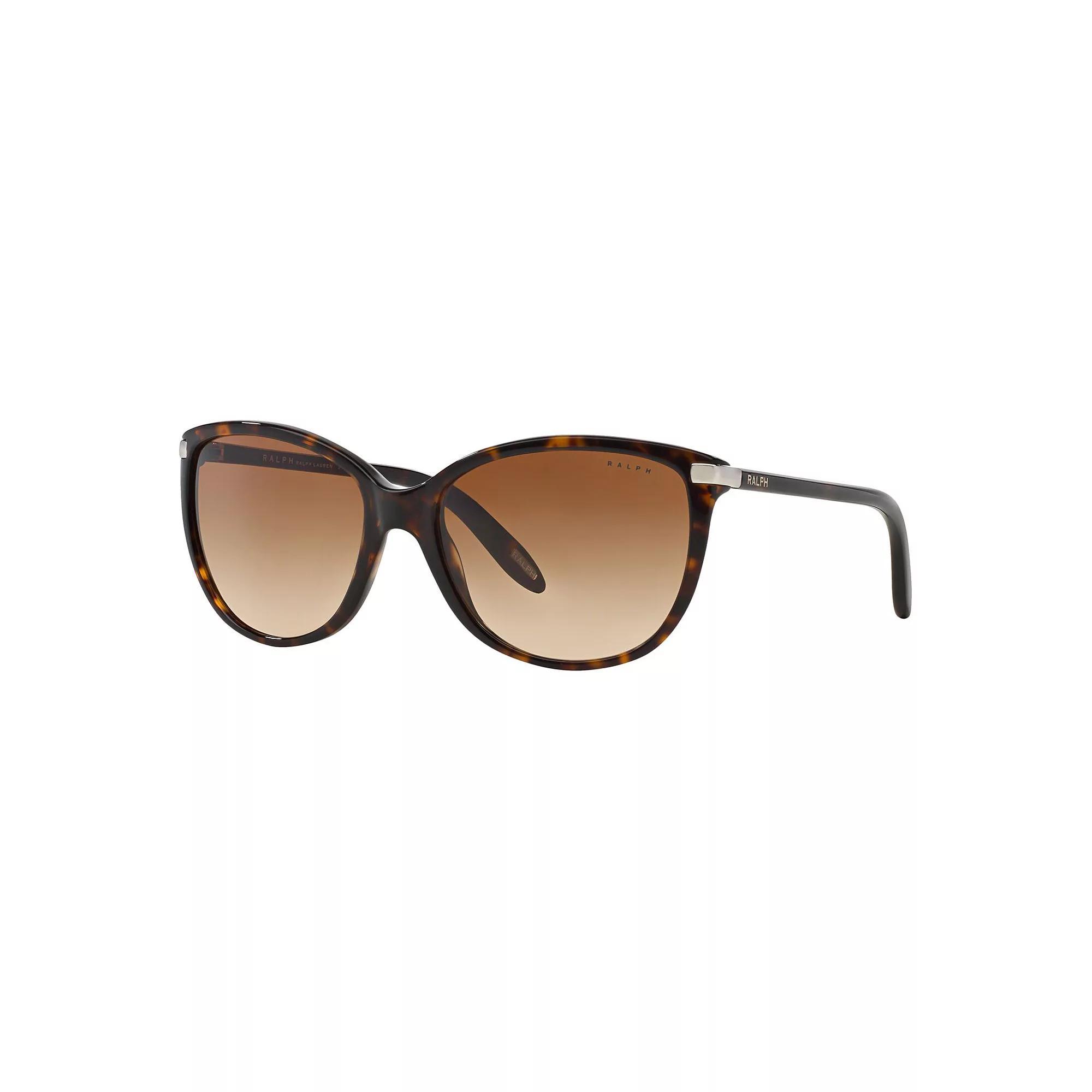 Women's Ralph by Ralph Lauren 56mm RA5160 Gradient Cat Eye Sunglasses, Dark Green Product Image