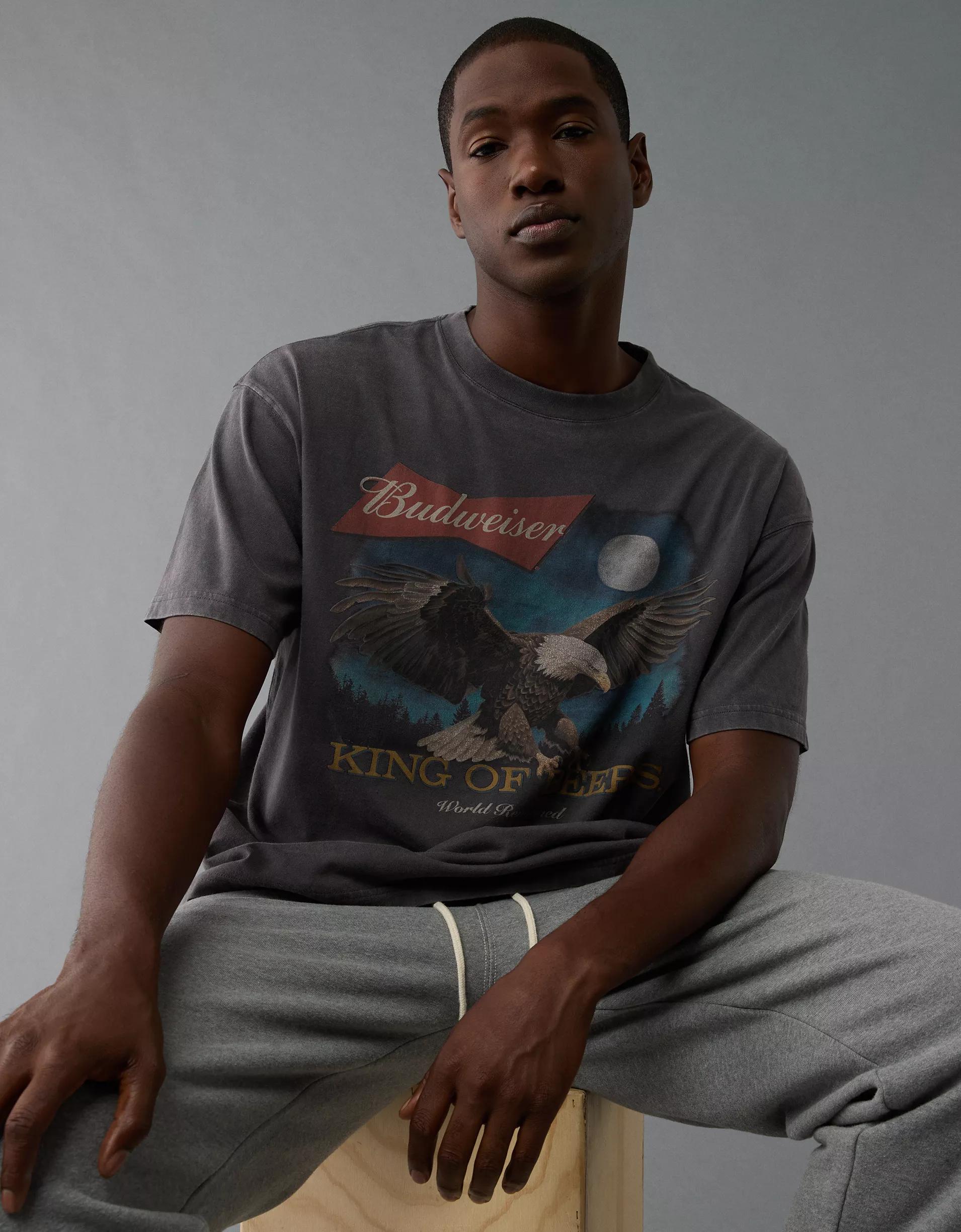 AE Boxy Budweiser Graphic T-Shirt Product Image