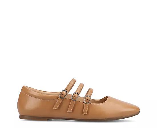 Journee Darlin Women's Tru Comfort Foam Multi Strap Square Toe Flats, Size: 12 Wide Product Image