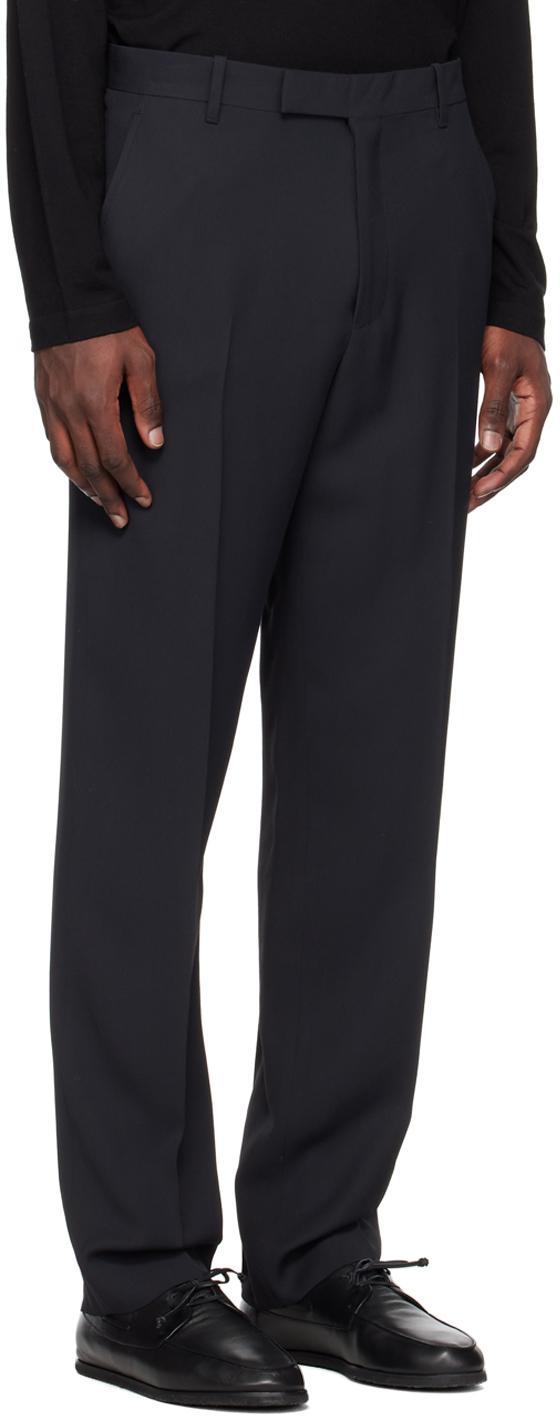 THE ROW Elijah Relaxed-leg Tailored Trousers In Dark Navy Product Image