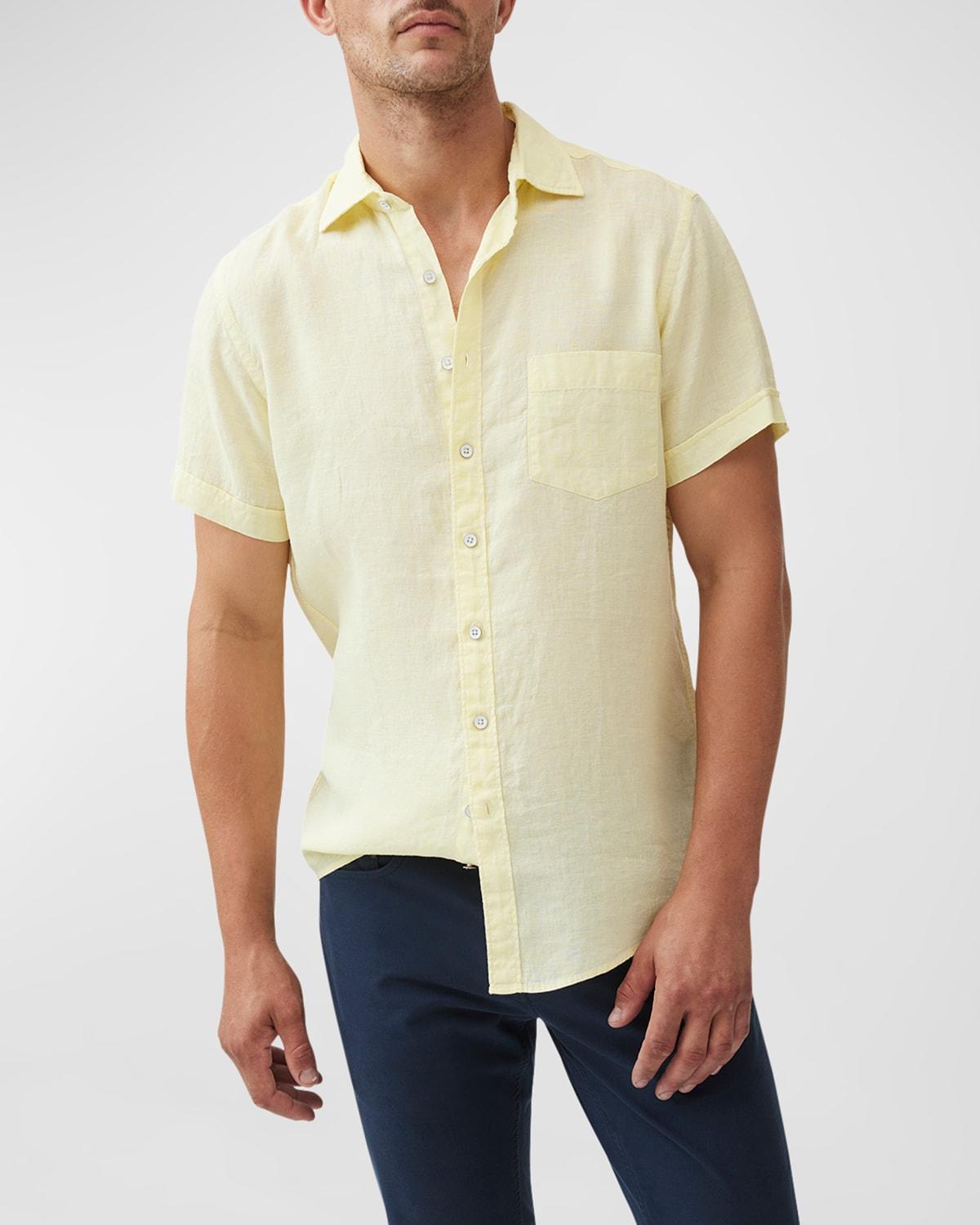 Mens Palm Heights Linen Short-Sleeve Shirt Product Image