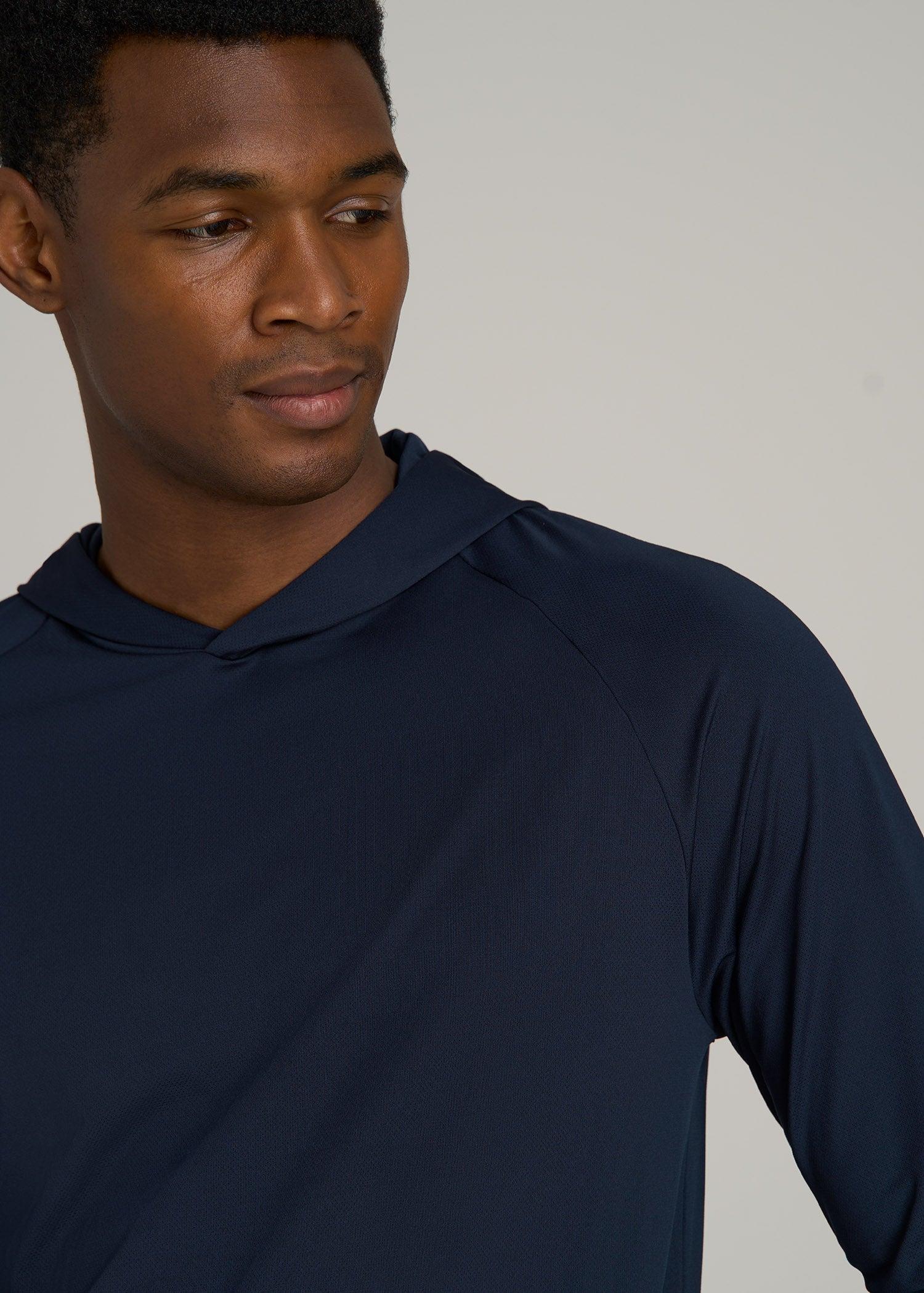 Men's A.T. Performance Training Tall Hoodie in Evening Blue Product Image