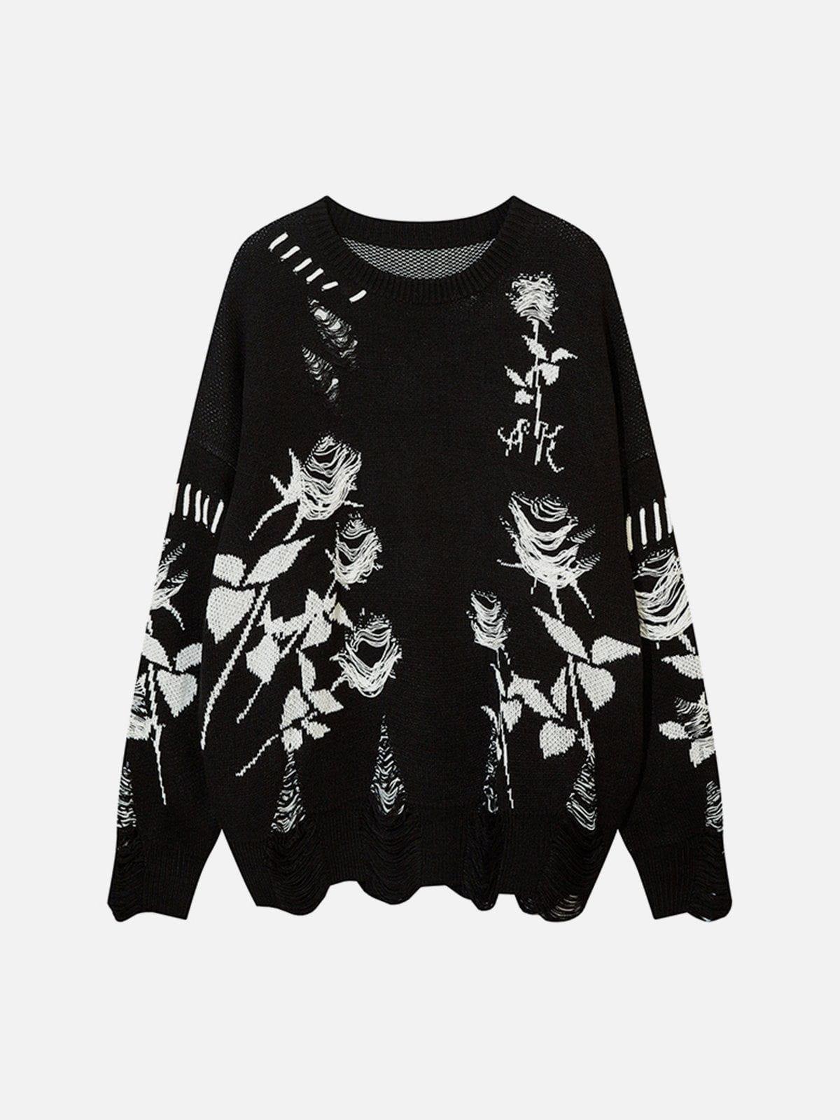 Aelfric Eden Raw Edge Rose Sweater Product Image