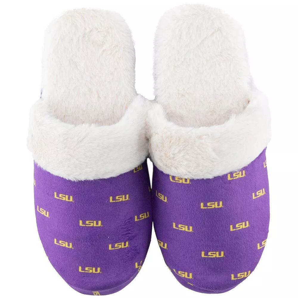 Women's ZooZatz LSU Tigers Faux Fur Slippers, Size: 5/6, Purple Product Image