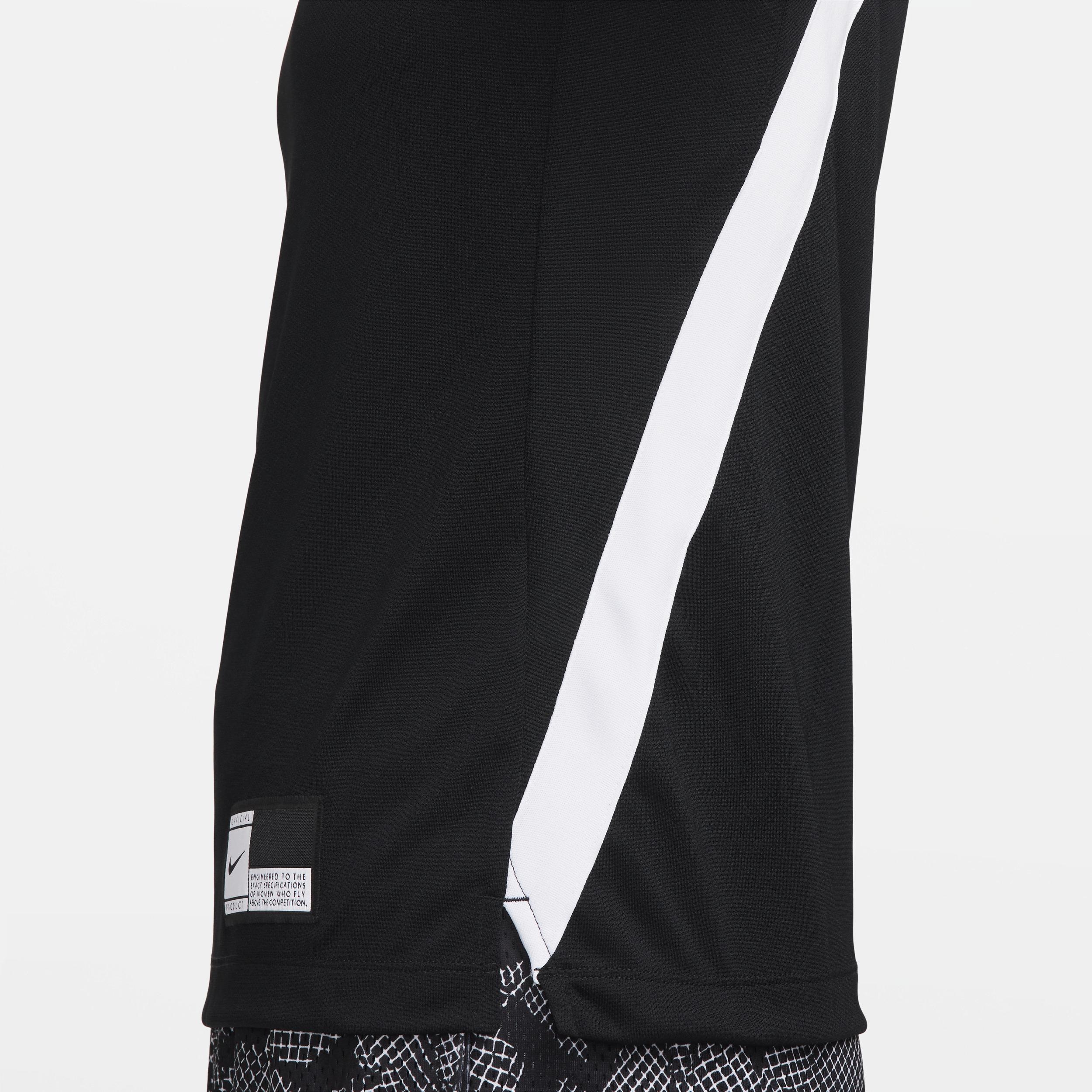Nike Womens Nike Dri-Fit L/S Pregame Top - Womens White/Black/White Product Image