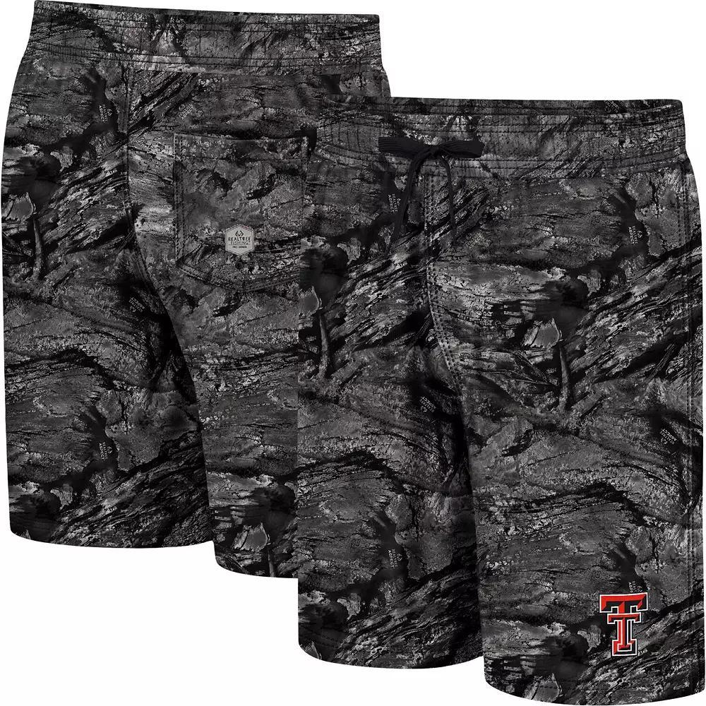 Men's Colosseum Charcoal Kansas State Wildcats Realtree Aspect Ohana Swim Shorts, Size: Medium Product Image