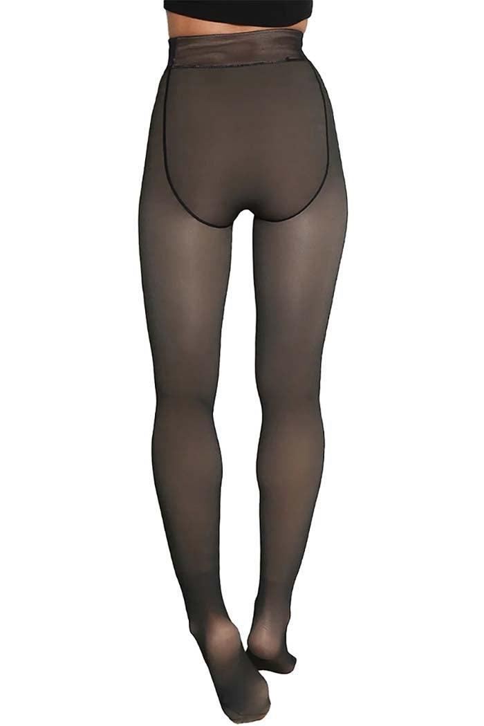 Sheer Fleece Lined Pantyhose Tights Product Image