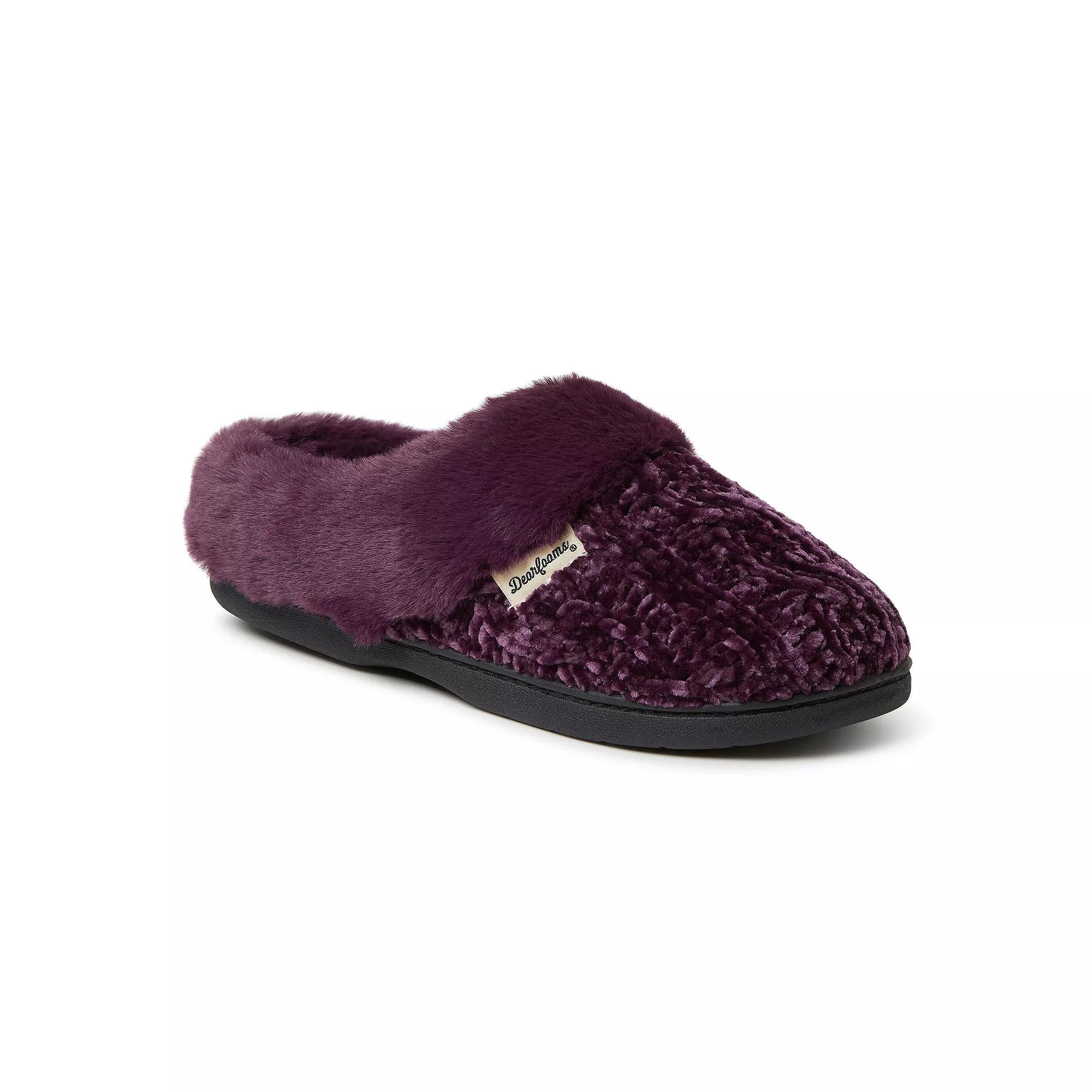 Dearfoams Claire Chenille Women's Clog Slippers, Size: XL, Sleet Product Image
