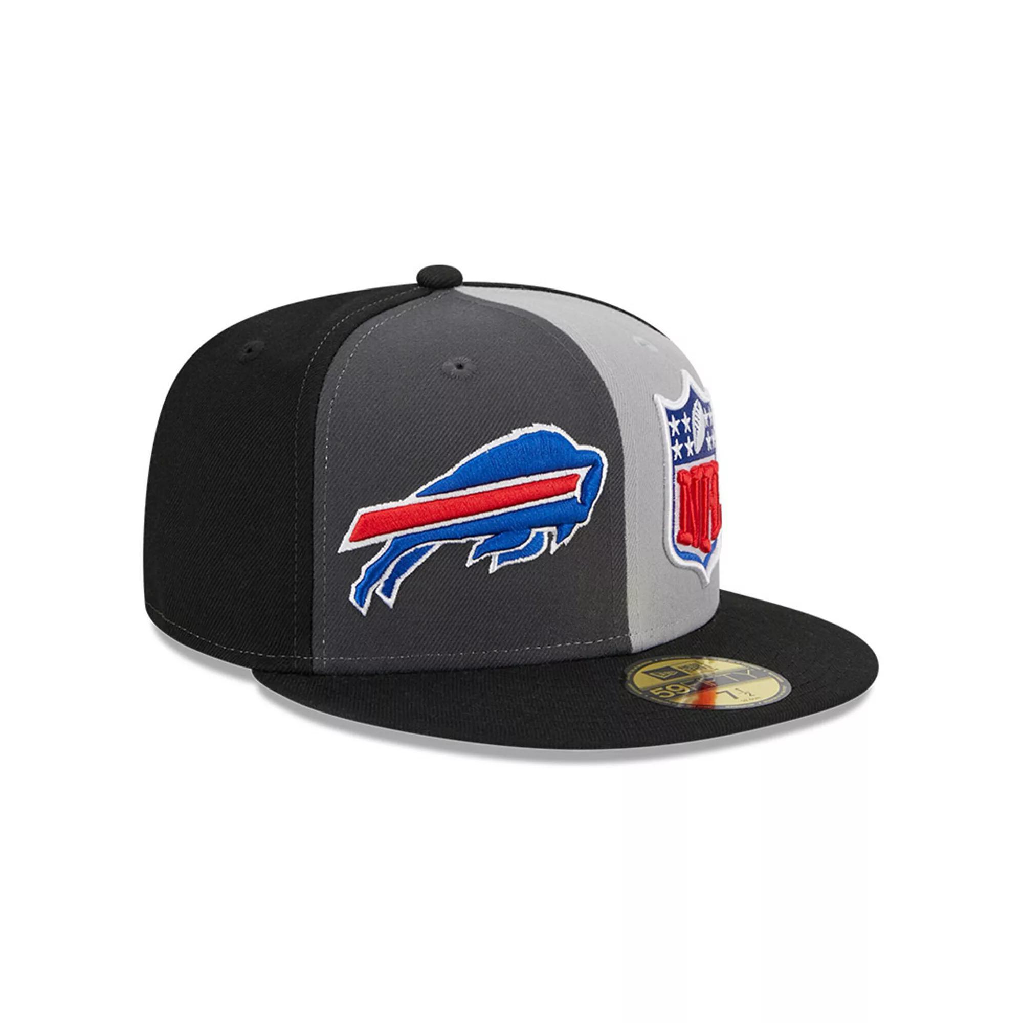 Men's New Era  Gray/Black Buffalo Bills 2023 Sideline 59FIFTY Fitted Hat, Size: 7 1/8, Grey Product Image