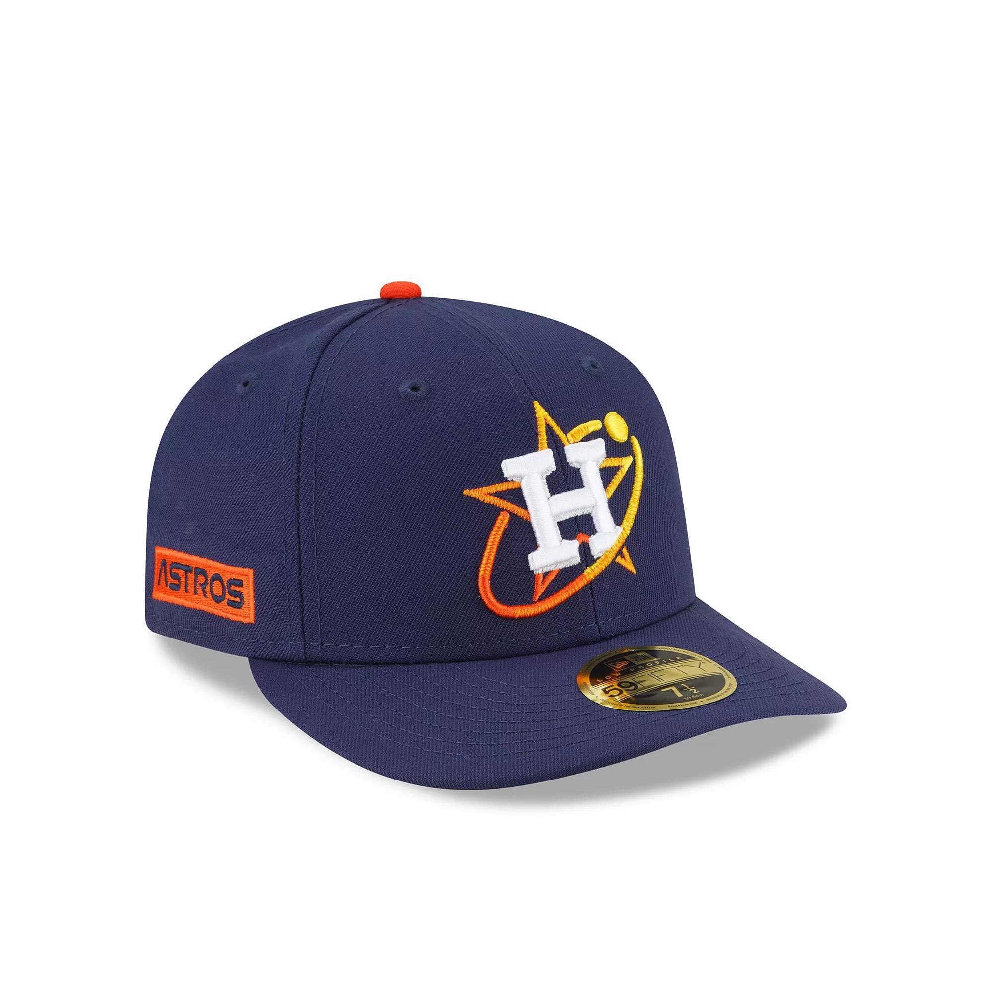 Men's New Era Navy Houston Astros 2022 City Connect Low Profile 59FIFTY Fitted Hat, Size: 8, Blue Product Image