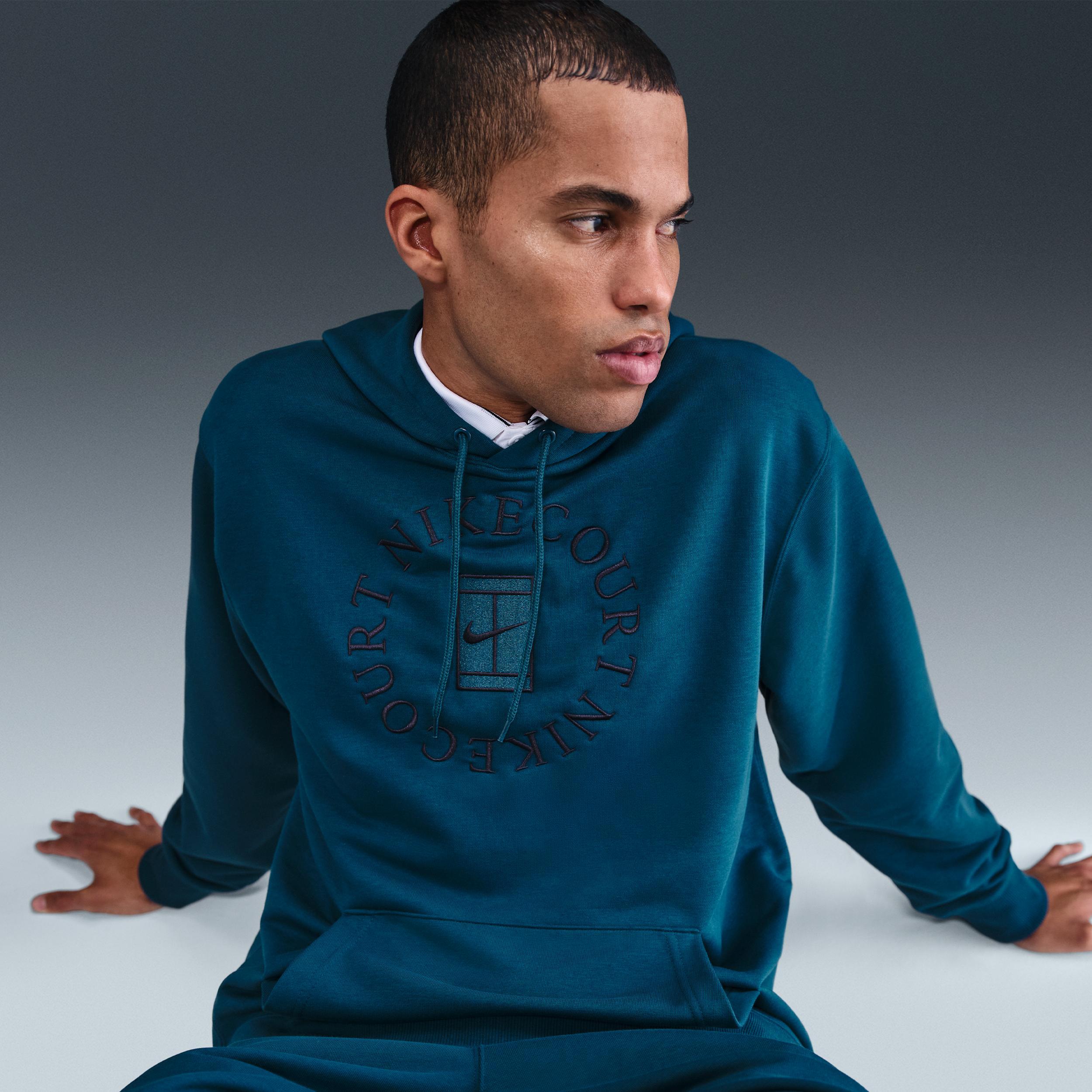 Nike Men's Court Heritage Dri-FIT French Terry Tennis Pullover Hoodie Product Image