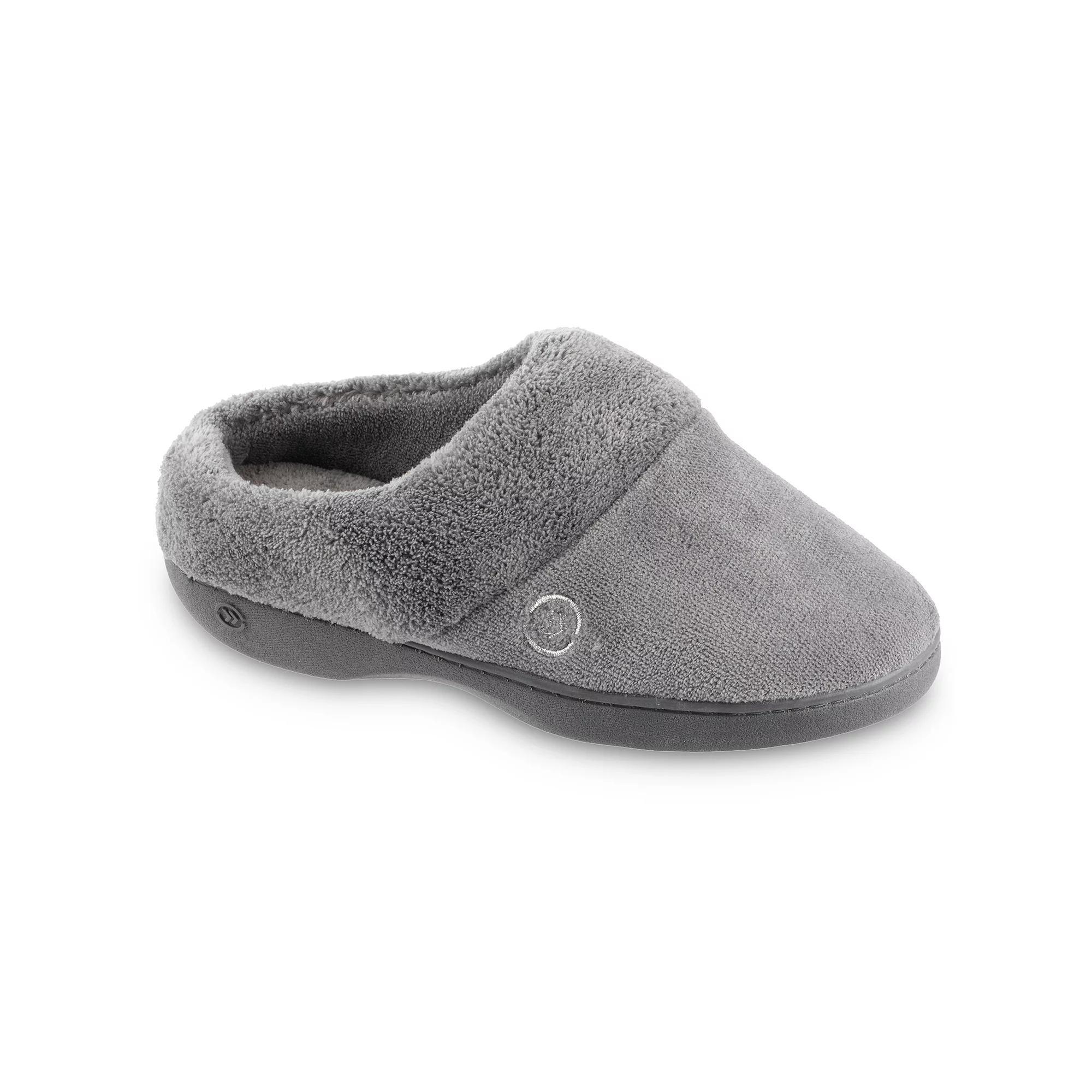 isotoner Mixed Microterry Hoodback Womens Slippers Product Image