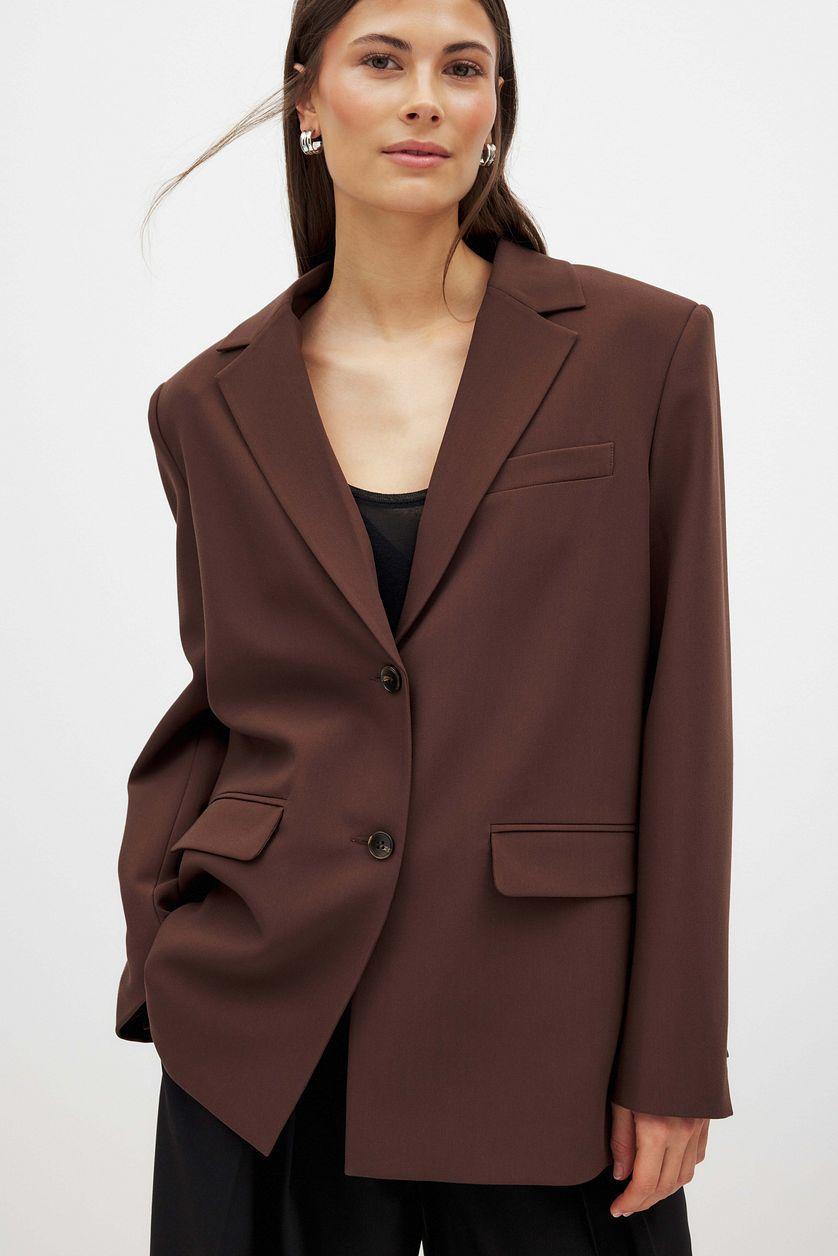 Oversized Open Back Blazer Product Image