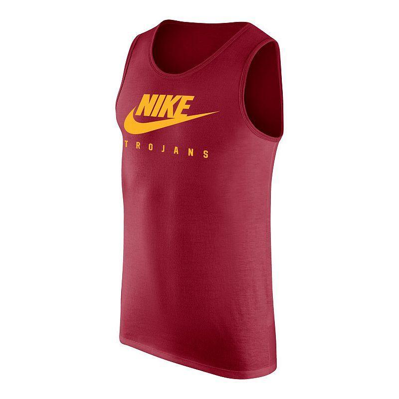 Men's Nike Crimson Oklahoma Sooners Futura Performance Scoop Neck Tank Top, Size: Medium, Red Product Image