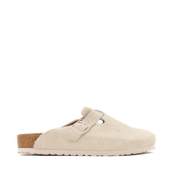 Mens Birkenstock Boston Soft Footbed Clog - Antique White Product Image