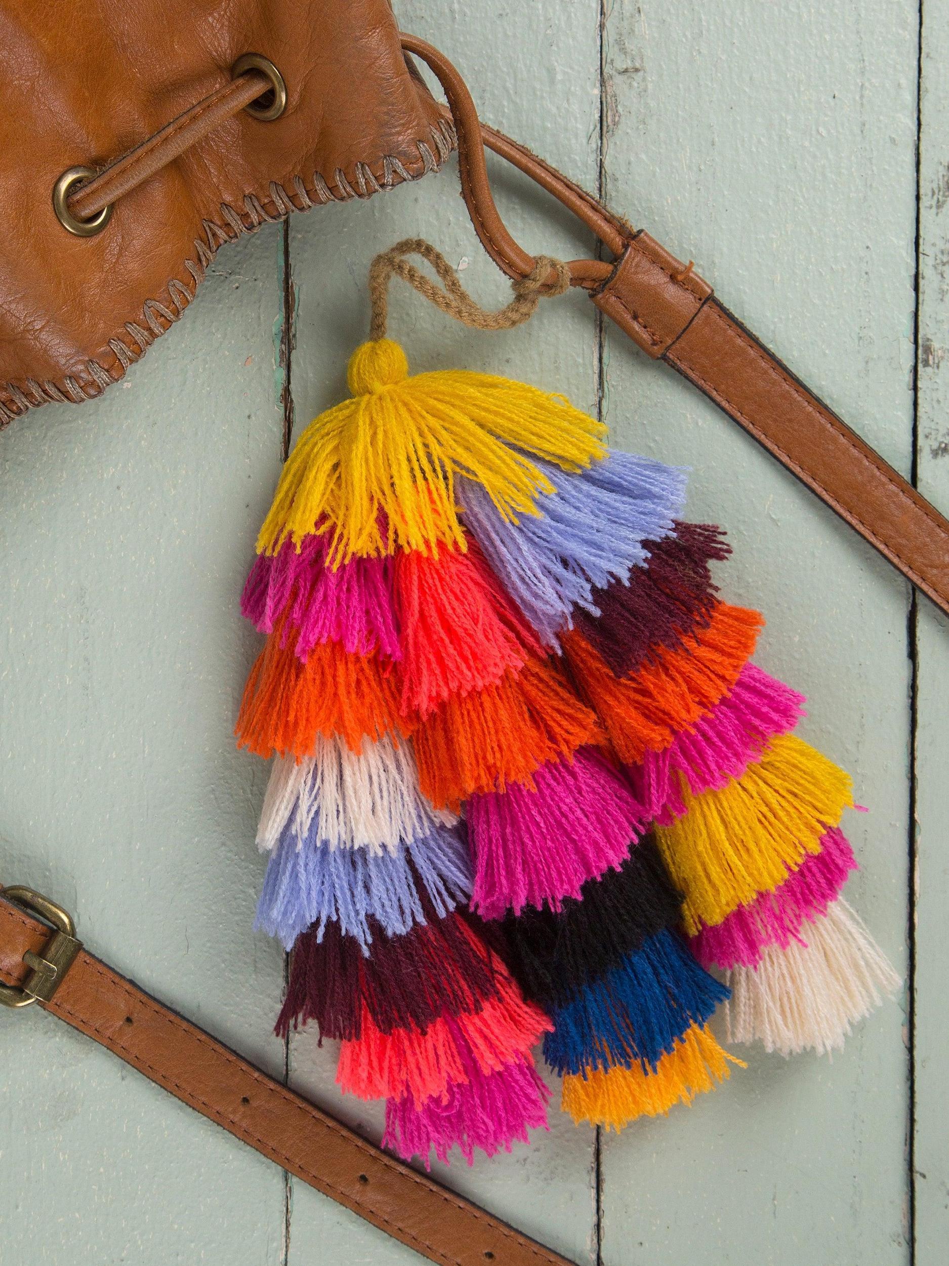 Tassel Tie-On - Coral Product Image