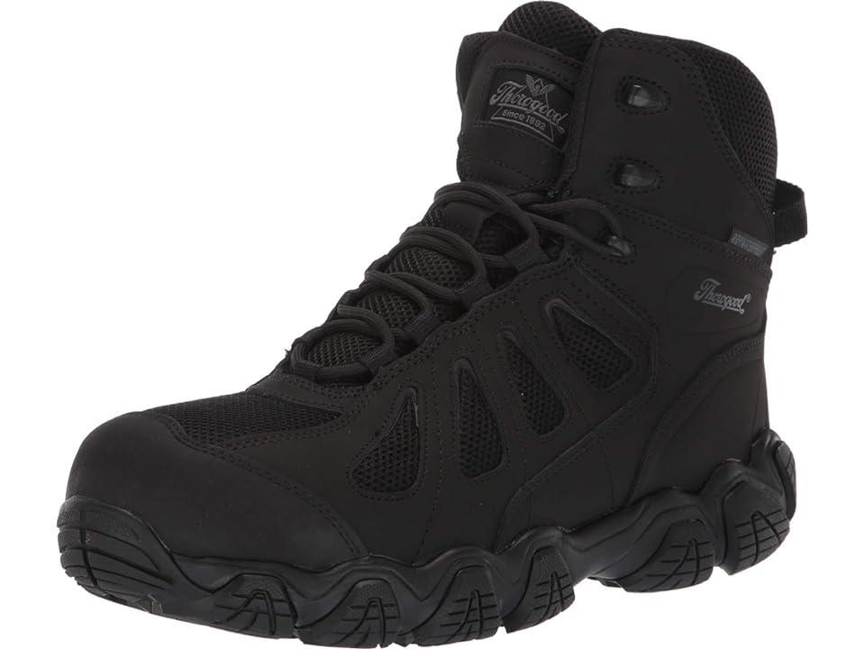Thorogood Crosstrex Men's Side Zip Waterproof Composite-Toe Work Boots, Size: 4.5, Black Product Image