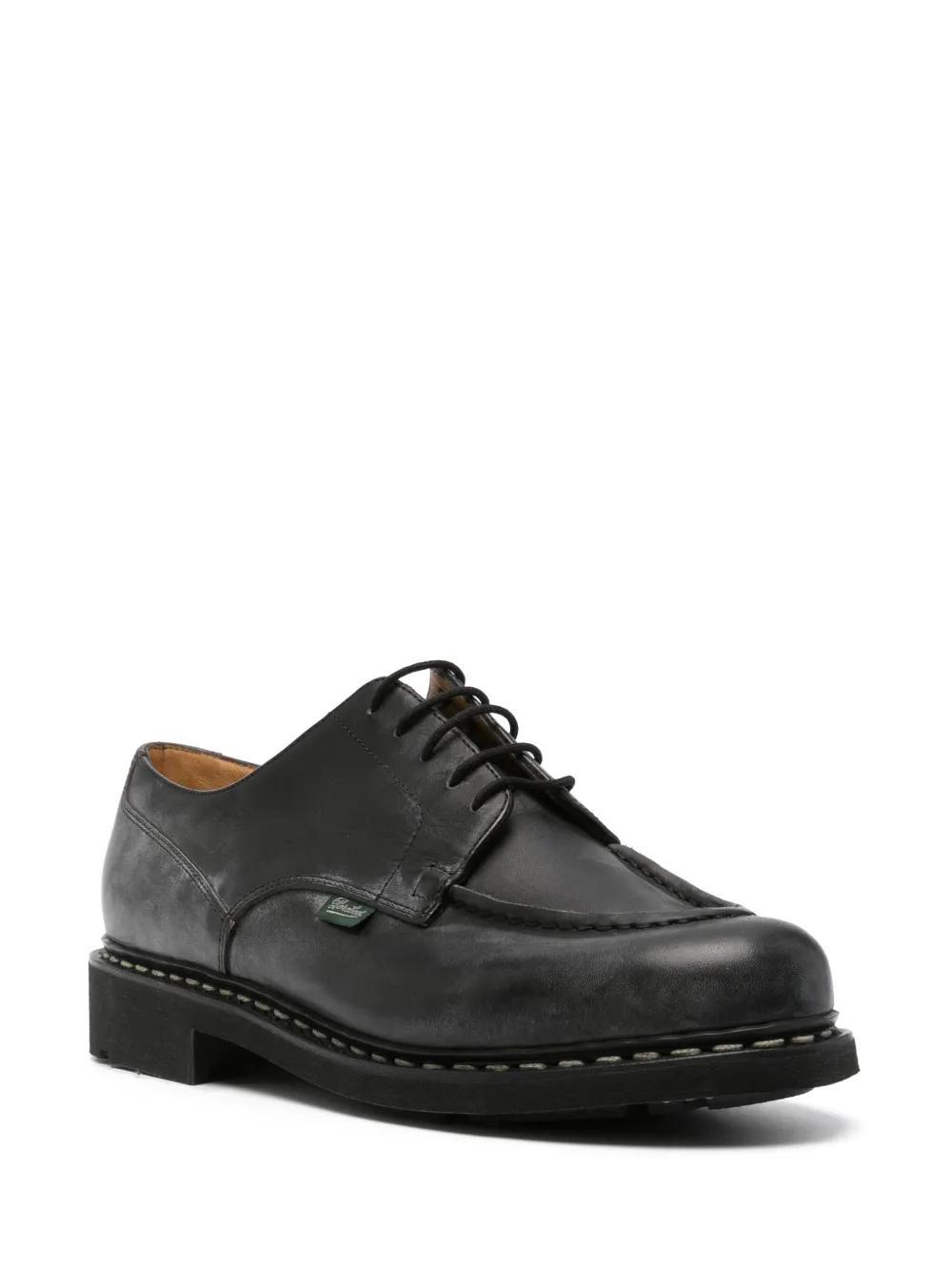 PARABOOT Leather Derby Shoes In Black Product Image