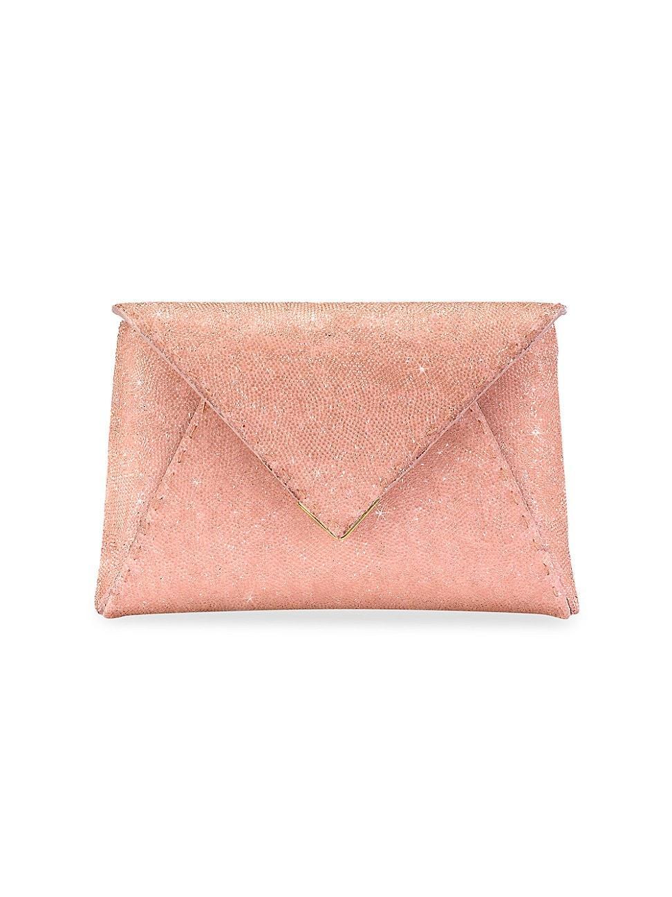 Womens Lee Pouchet Small Swarovski Rock Crystal with Gold Hardware Product Image