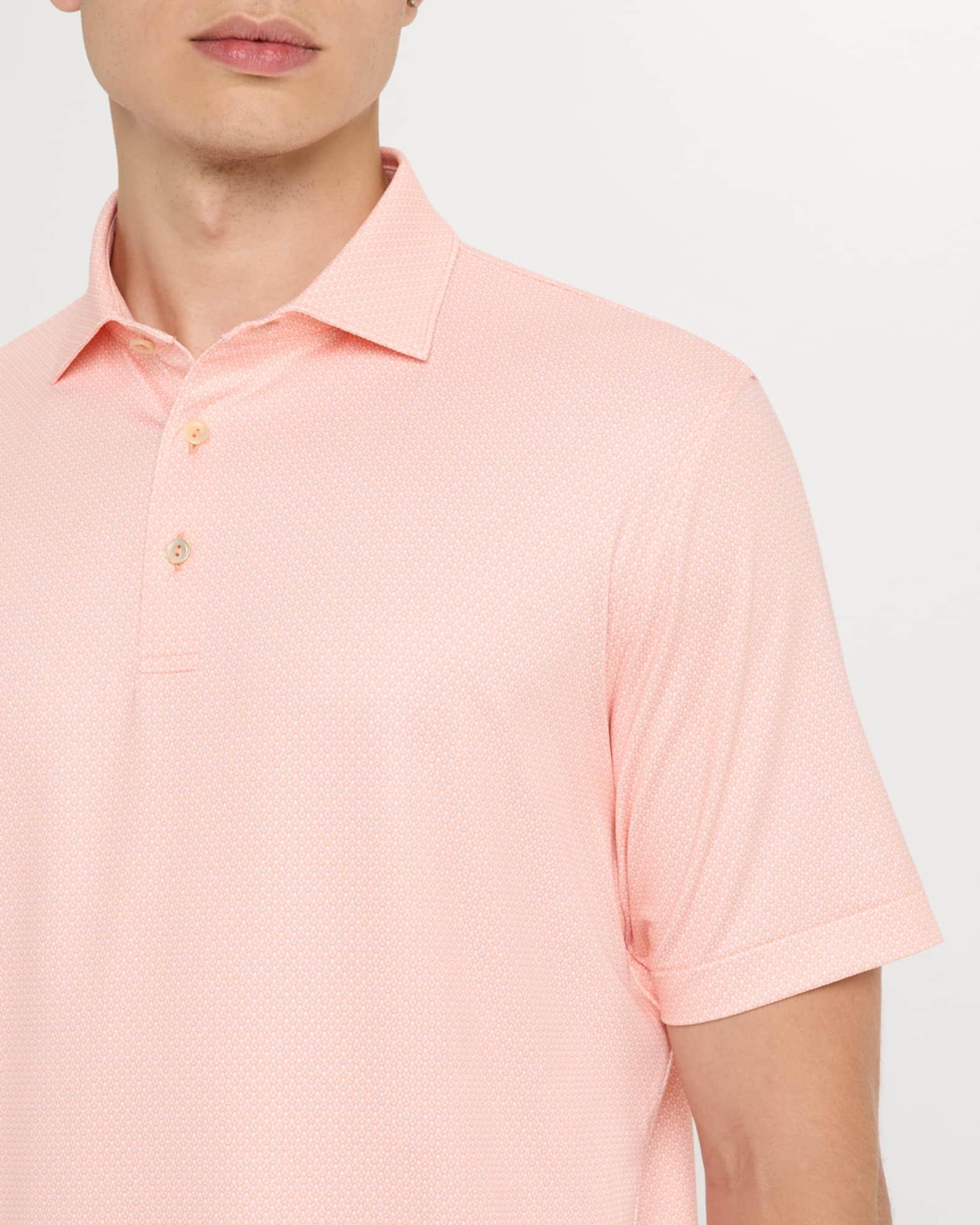 Men's Santos Geometric Performance Jersey Polo Shirt Product Image