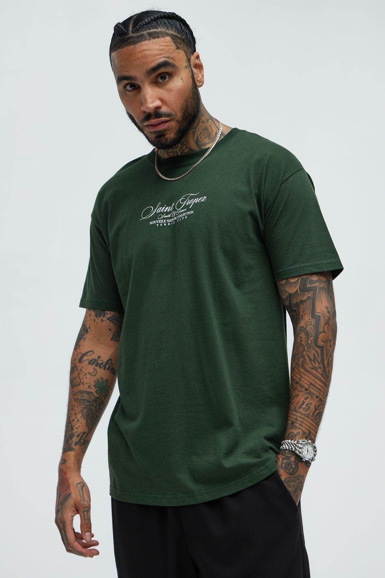 Saint Tropez Tennis Club Short Sleeve Tee - Green Product Image