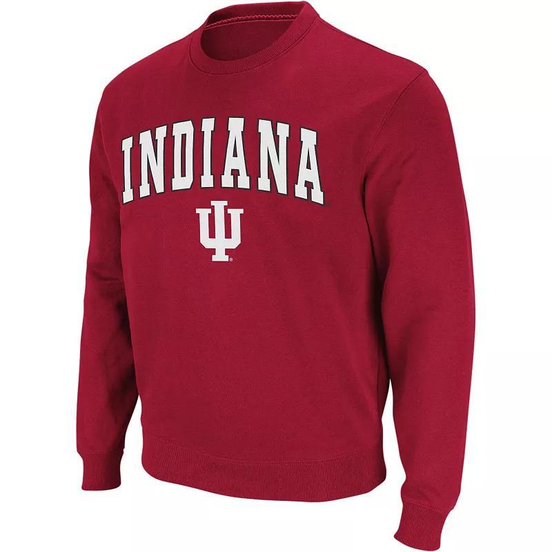 Men's Colosseum Purple LSU Tigers Arch & Logo Crew Neck Sweatshirt, Size: Large Product Image