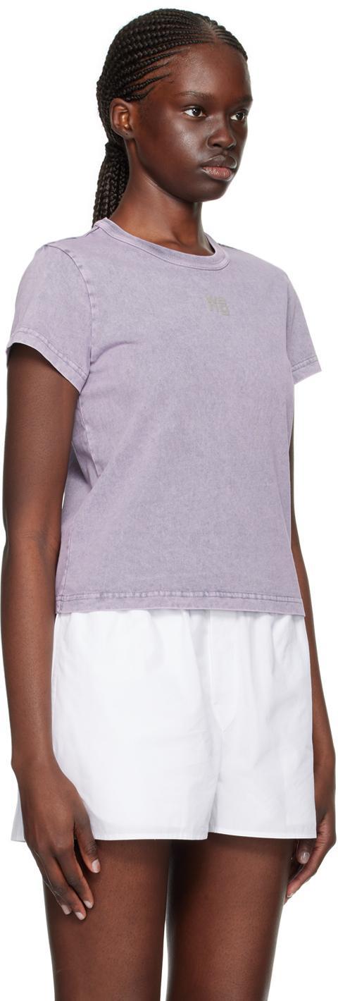 ALEXANDER WANG T Purple Faded T-shirt In 687a Acid Pink Laven Product Image