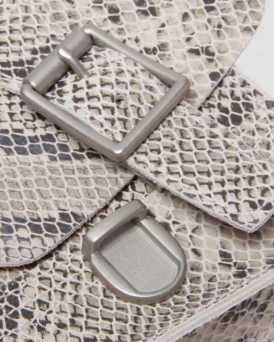 Snake Print Leather Vertical Crossbody Bag Product Image