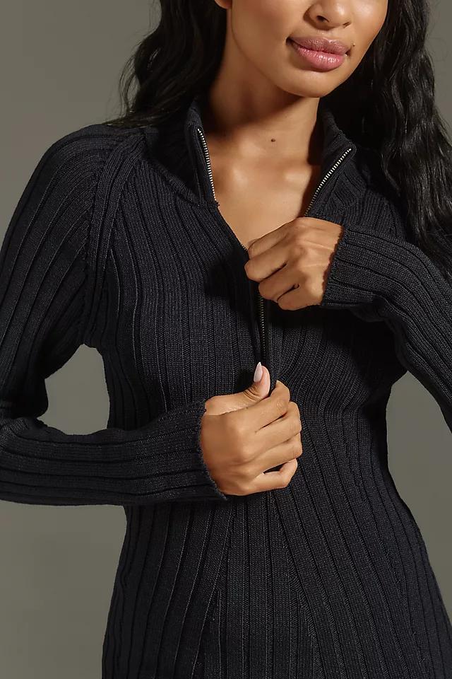 Pilcro Quarter-Zip Sweater Dress Product Image