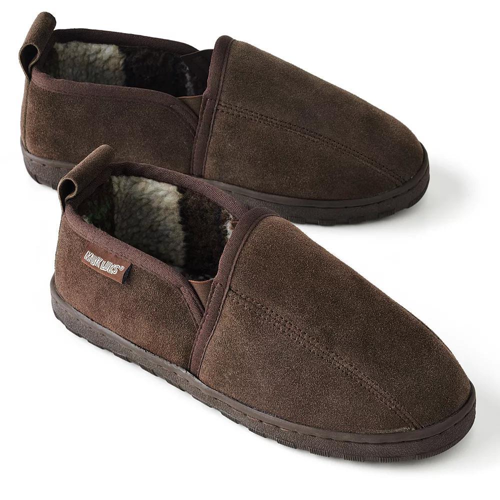 MUK LUKS Berber Fleece Men's Slippers, Size: 13, Brown Product Image