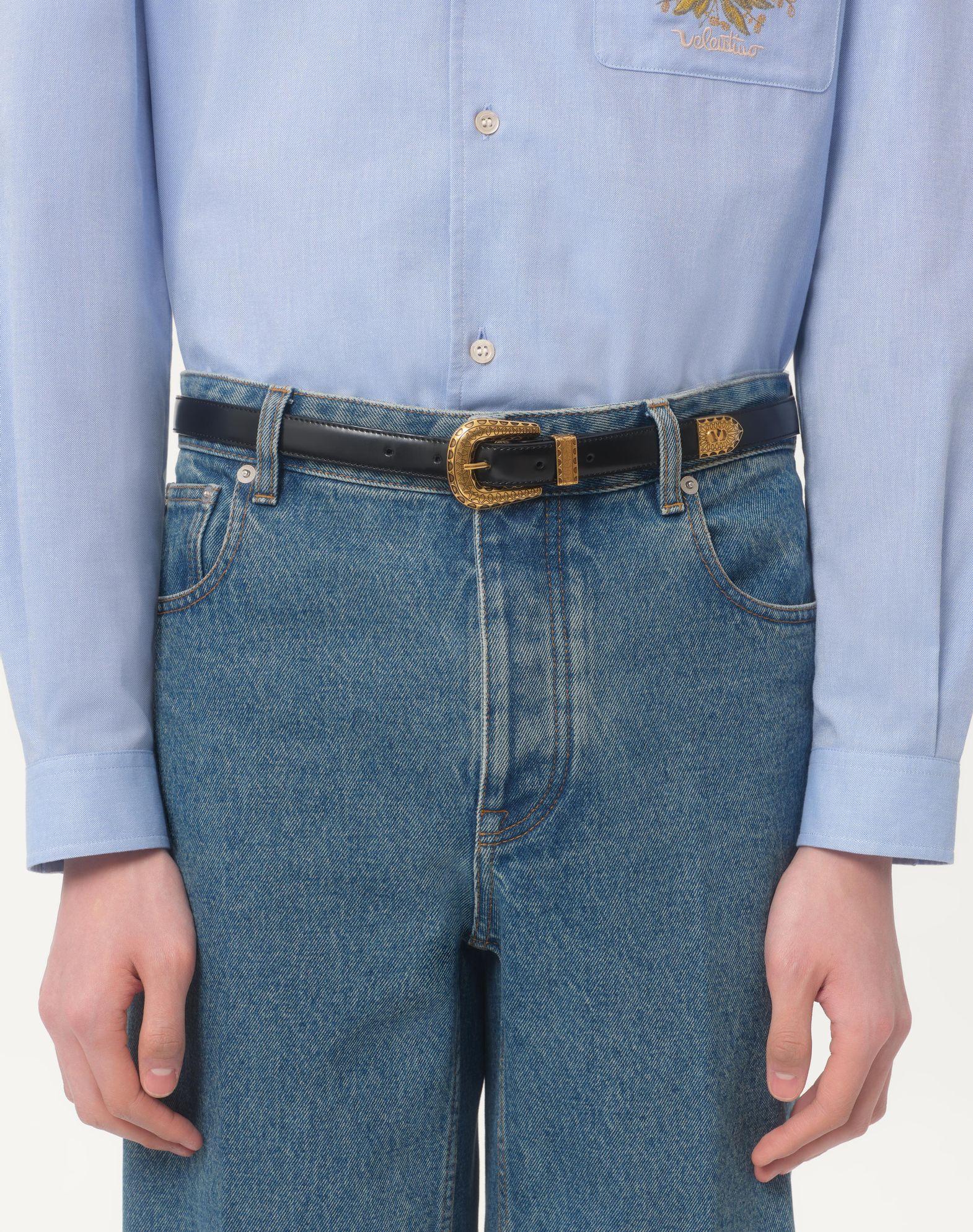 Vlogo Signature Brushed Calfskin Belt 20 Mm Product Image