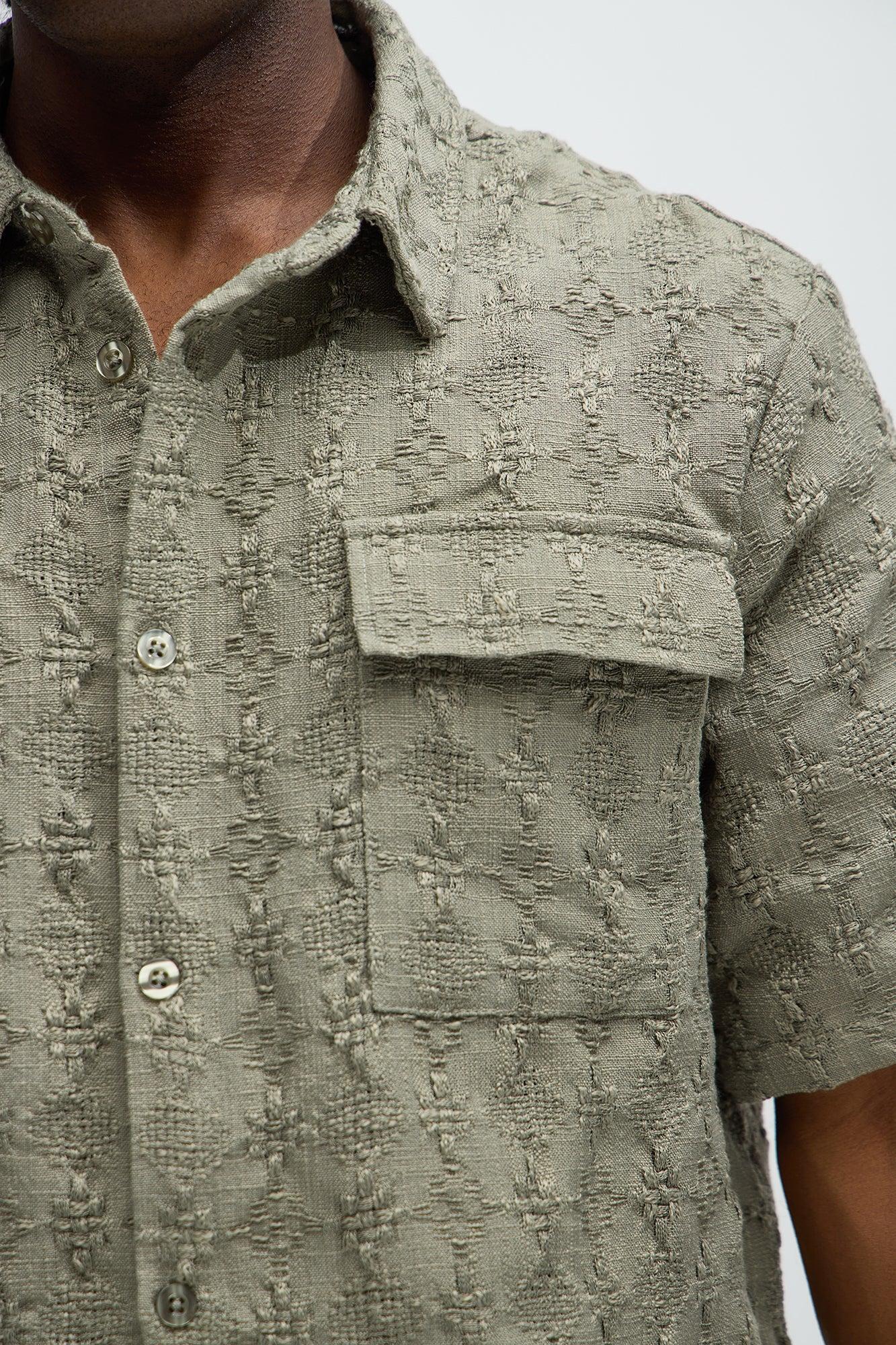 Mav Textured Shirt - Olive Product Image