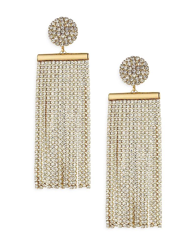 Ettika All The Movement Fringe Drop Earrings in 18K Gold Plate Product Image