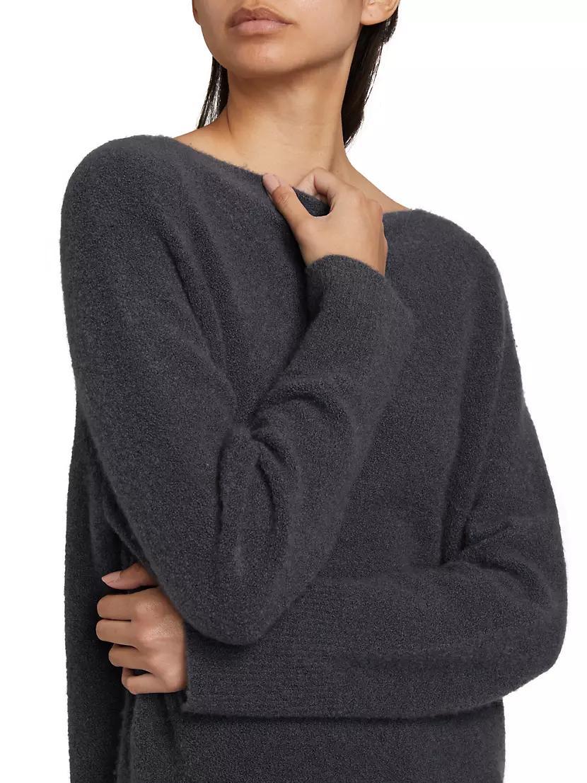 Merino & Cashmere-Blend Boat Neck Sweater Product Image