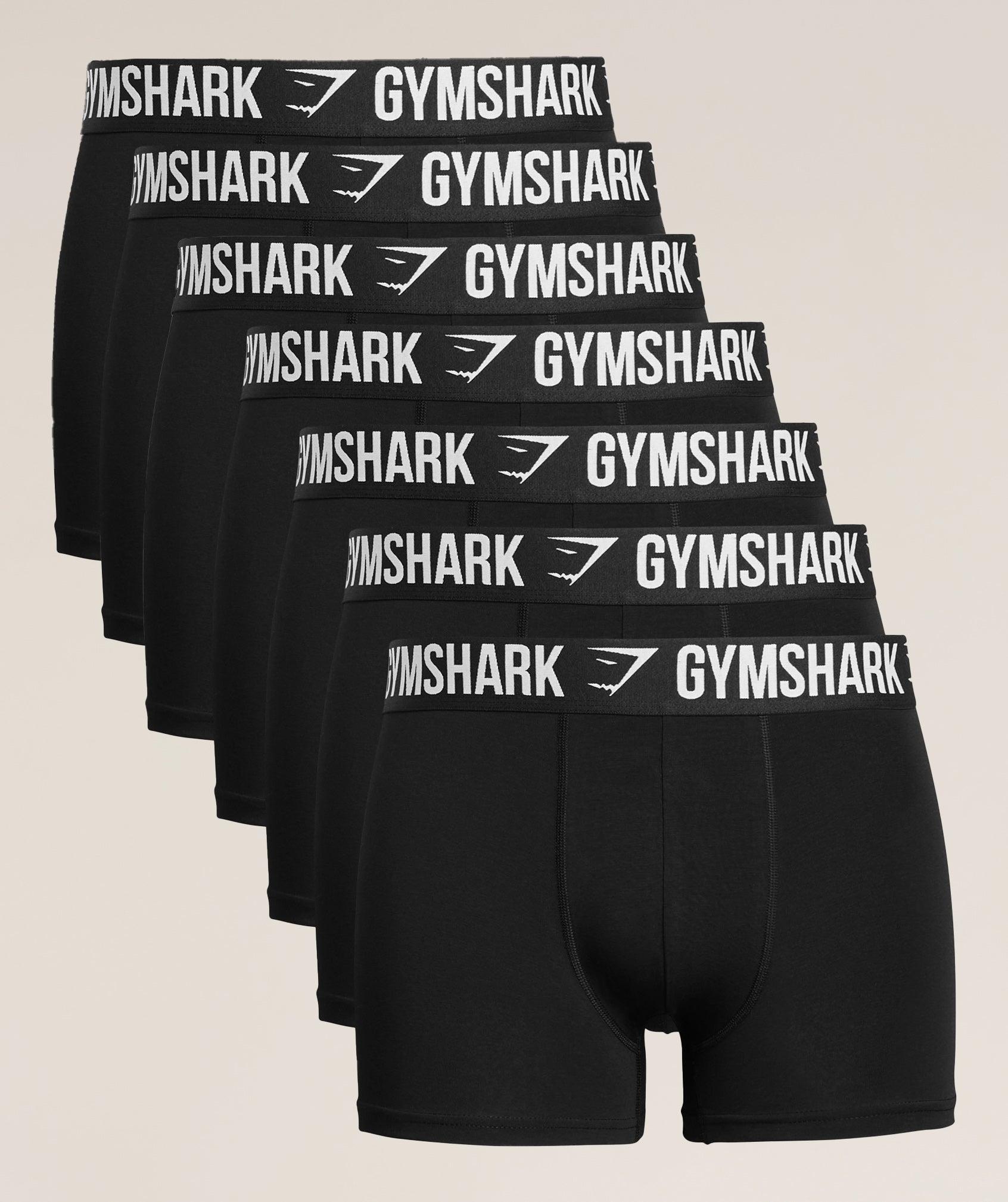 Gymshark Boxer Brief 7PK - Black Male Product Image