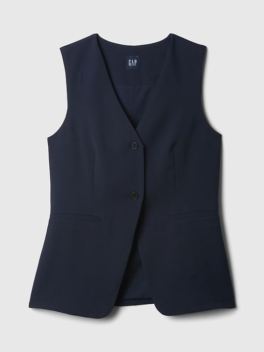 Longline Twill Vest Product Image