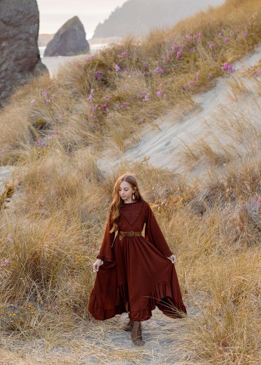 Fernanda Dress in Cinnamon Girls Product Image