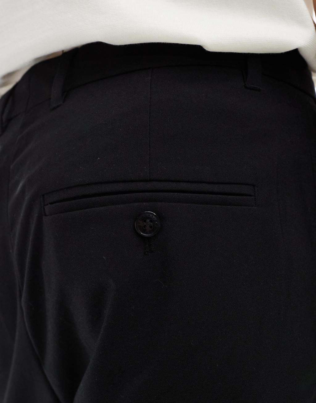 Weekday Uno loose fit tailored pants in black Product Image