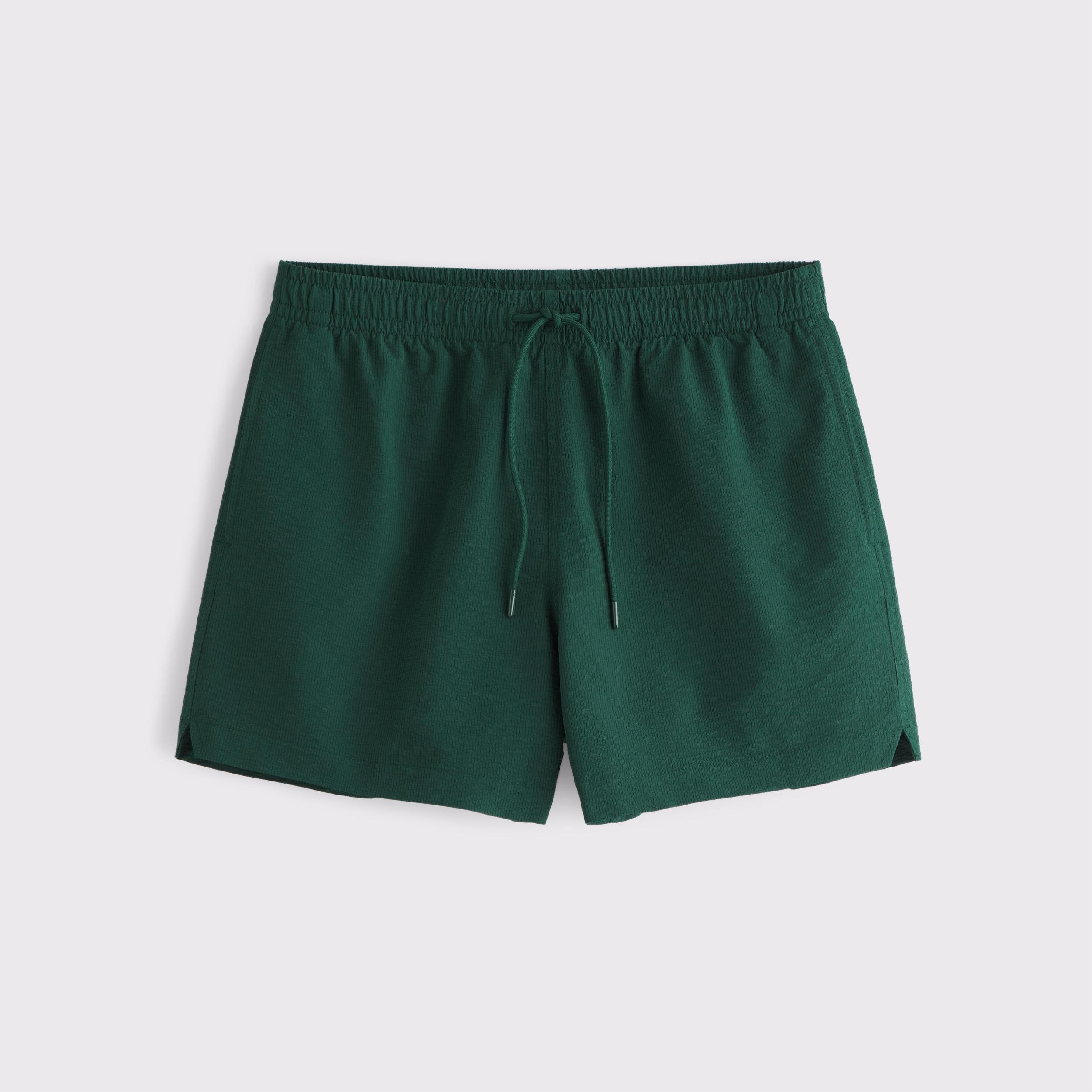 Pull-On Wide Seersucker Swim Trunk Product Image