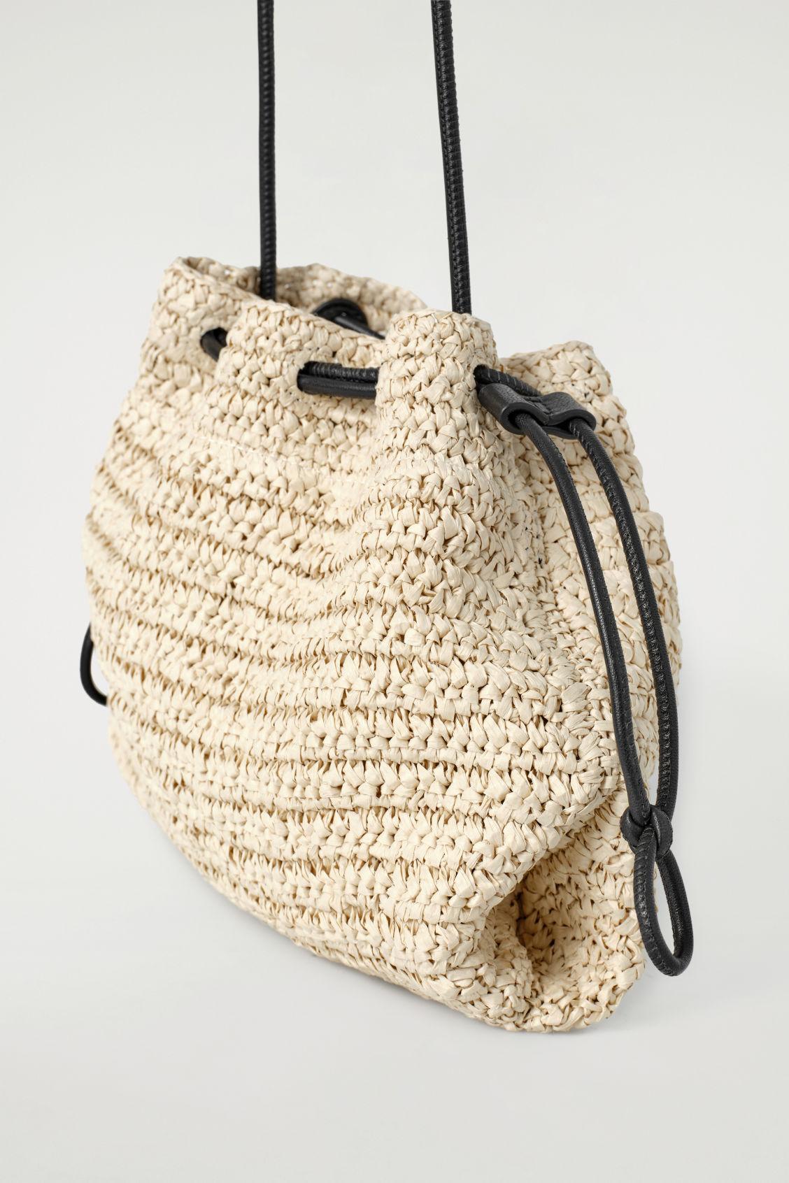 MINI CAVATELLI CLUTCH BAG - STRAW Product Image
