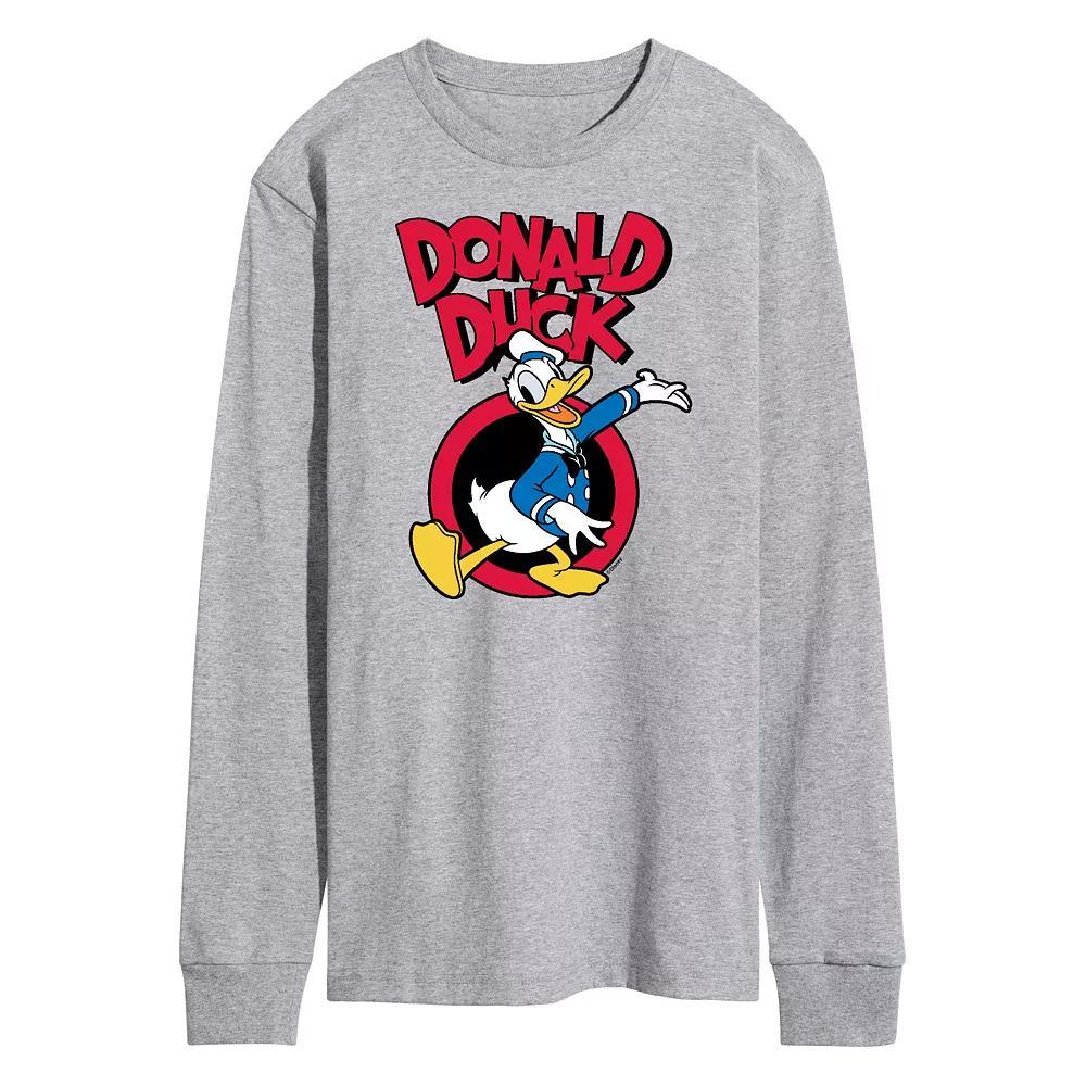 Disneys Donald Duck Mens Long Sleeve Graphic Tee Product Image