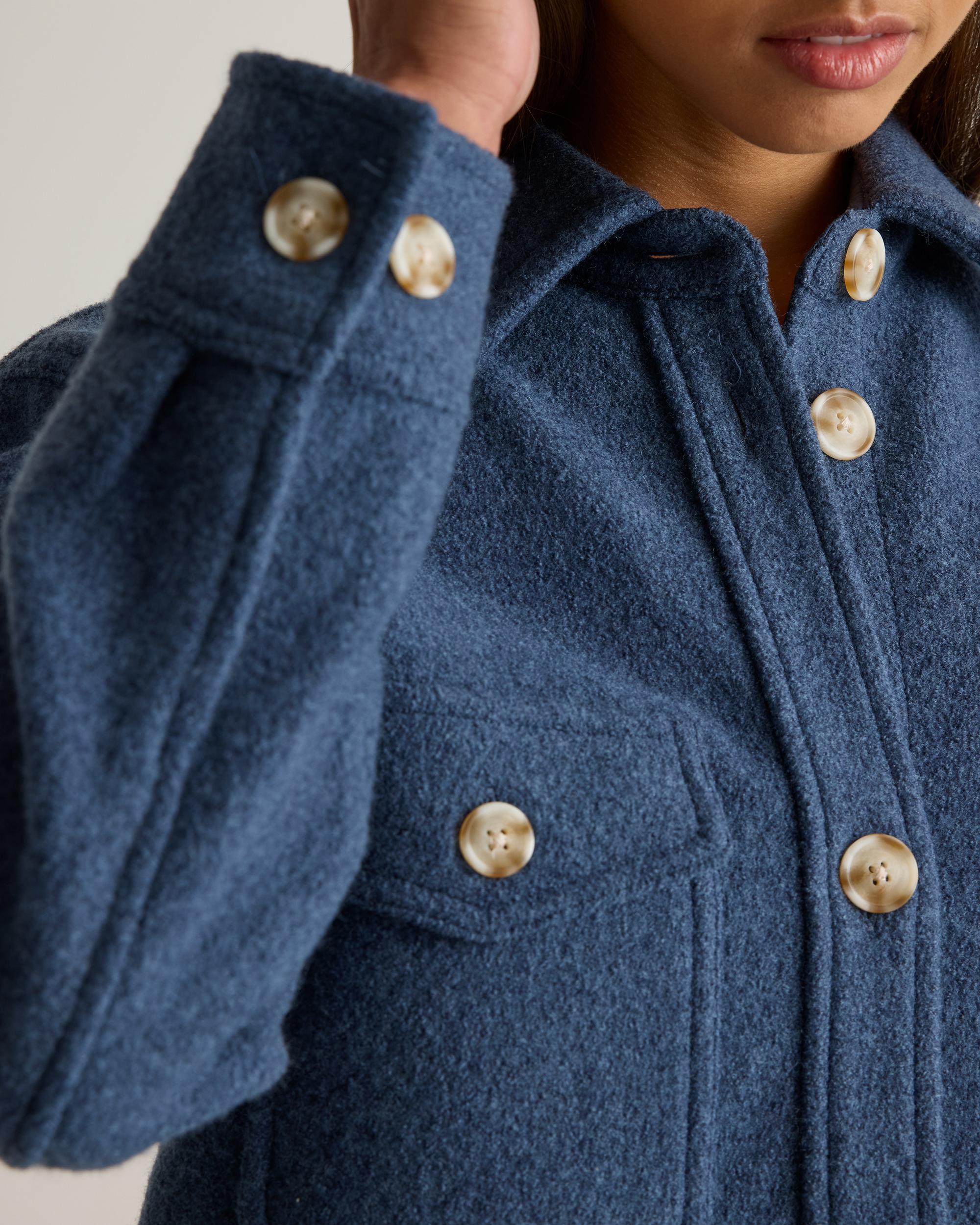 Quince | Women's 100% Merino Wool Long Shirt Jacket Product Image